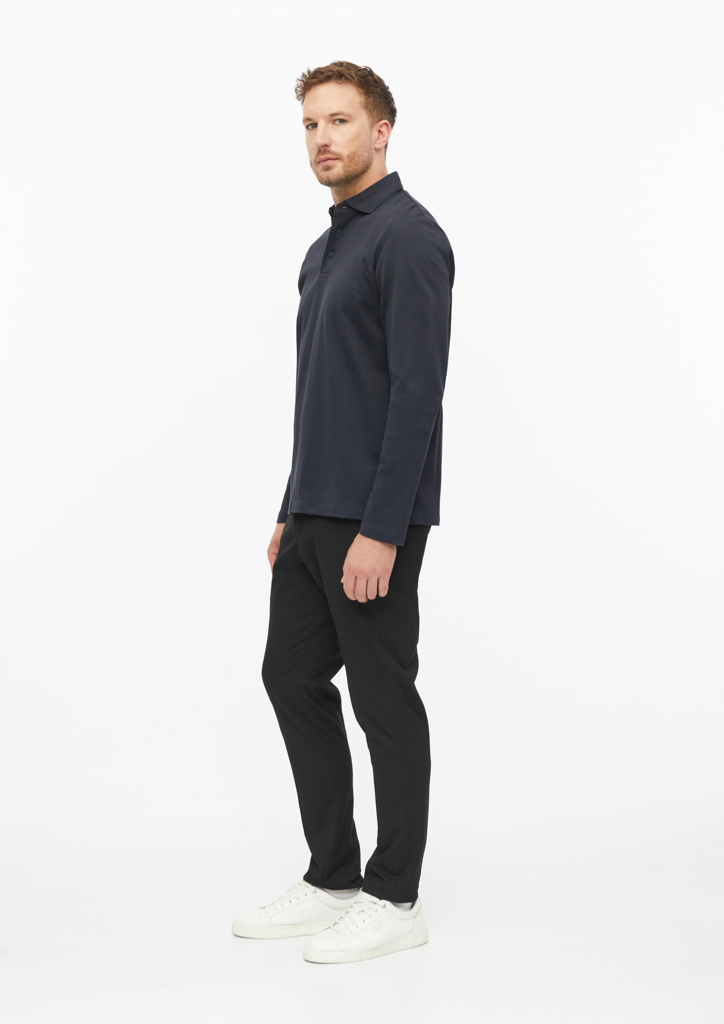 Muškarci Polo majica od merceriziranog pamučnog žakarda u boji plava od s.Oliver BLACK LABEL
