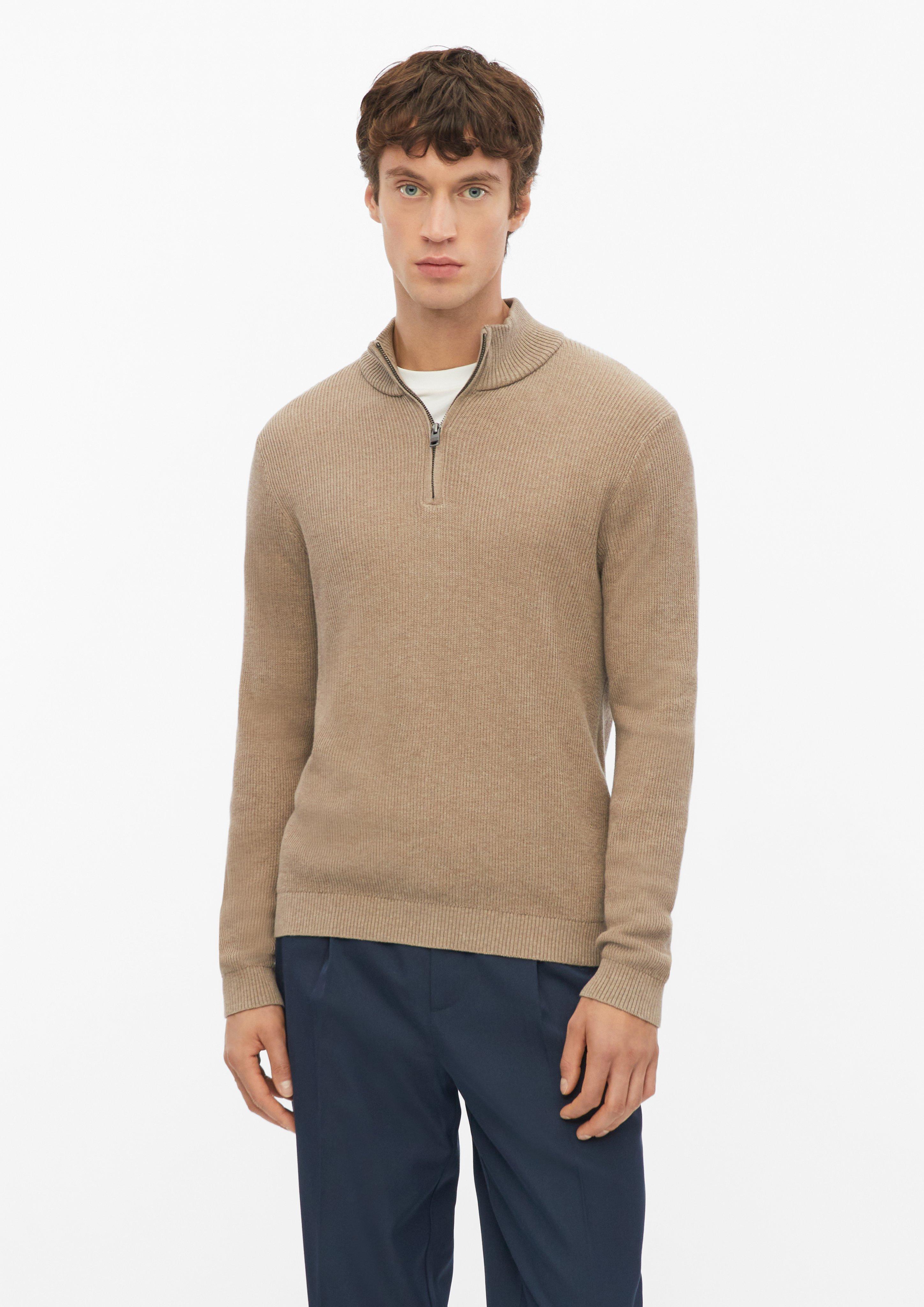 Pull en maille texturée à col roulé en brun de s.Oliver