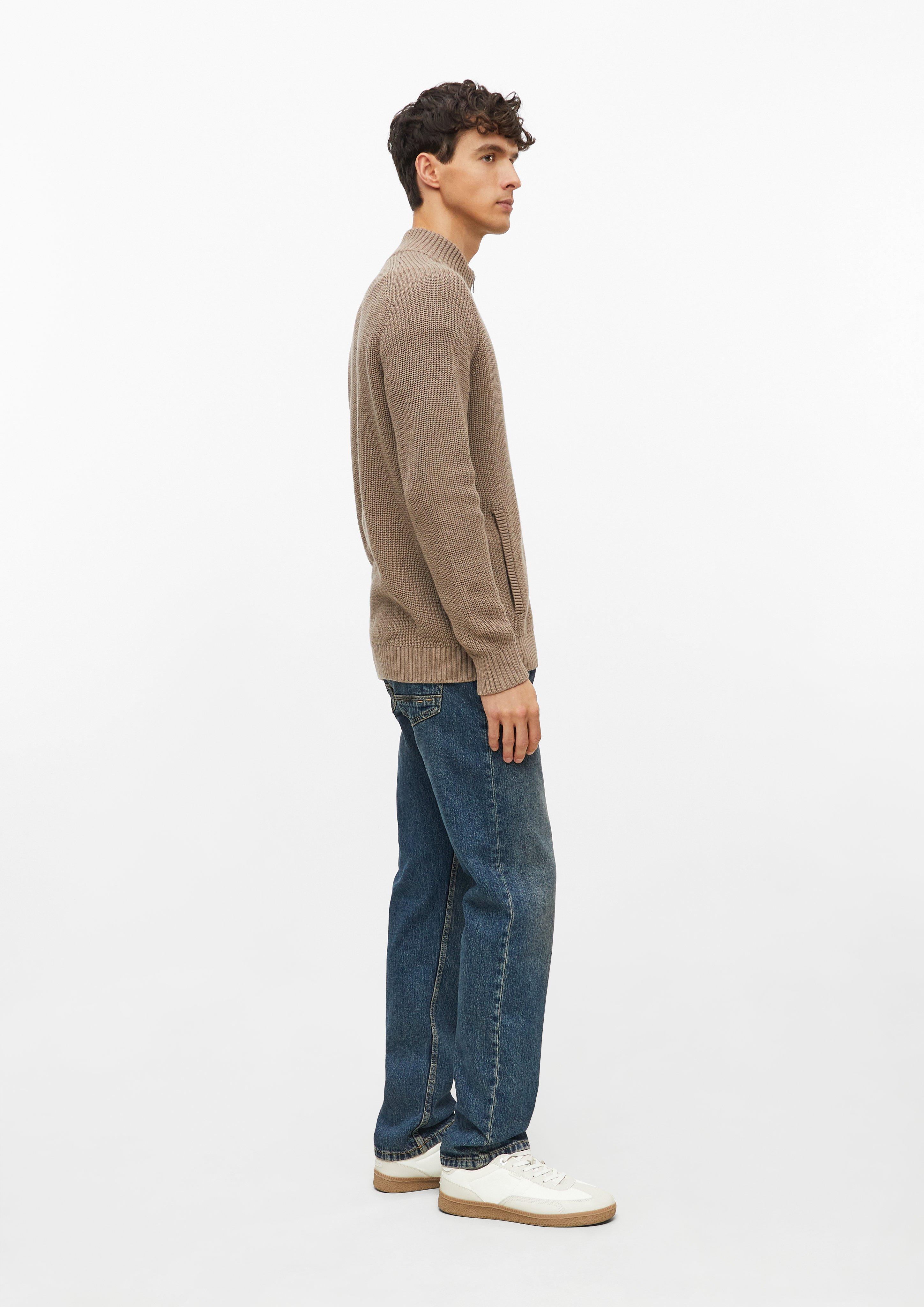 Hommes Cardigan structuré 100 % coton en brun de s.Oliver