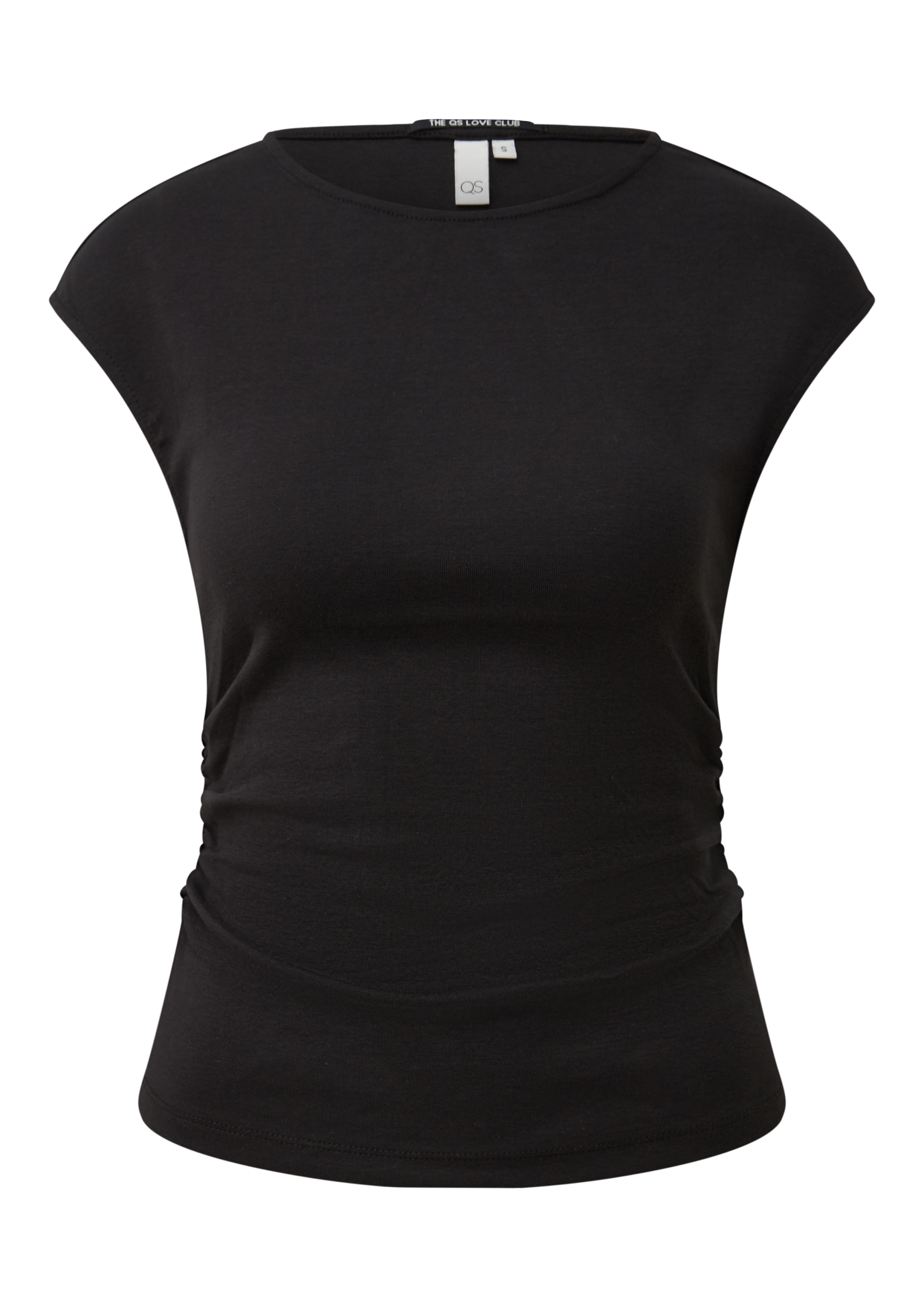 Qs Schmales T-Shirt Mit Raffung