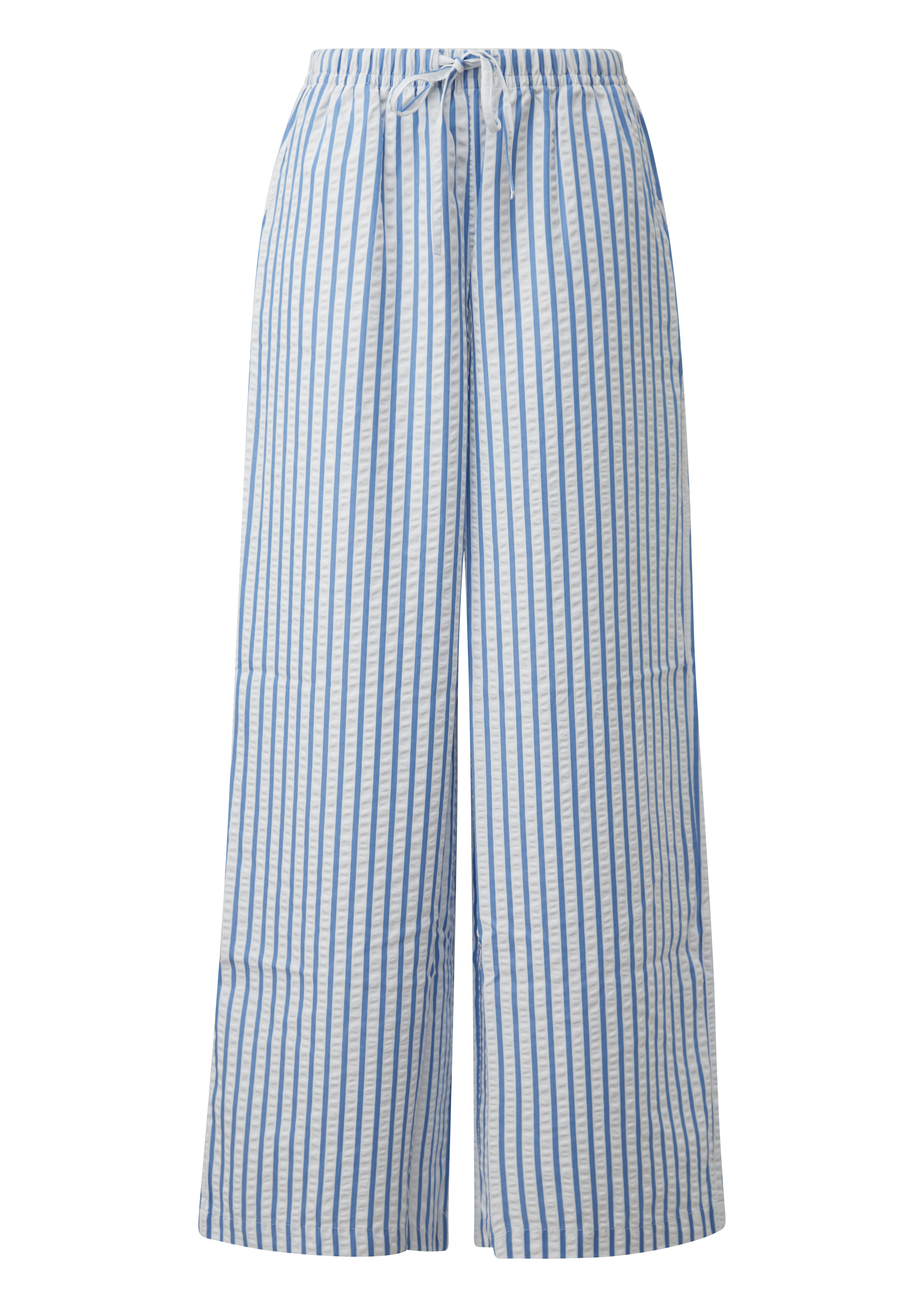 Seersuckerhose mit Wide Leg