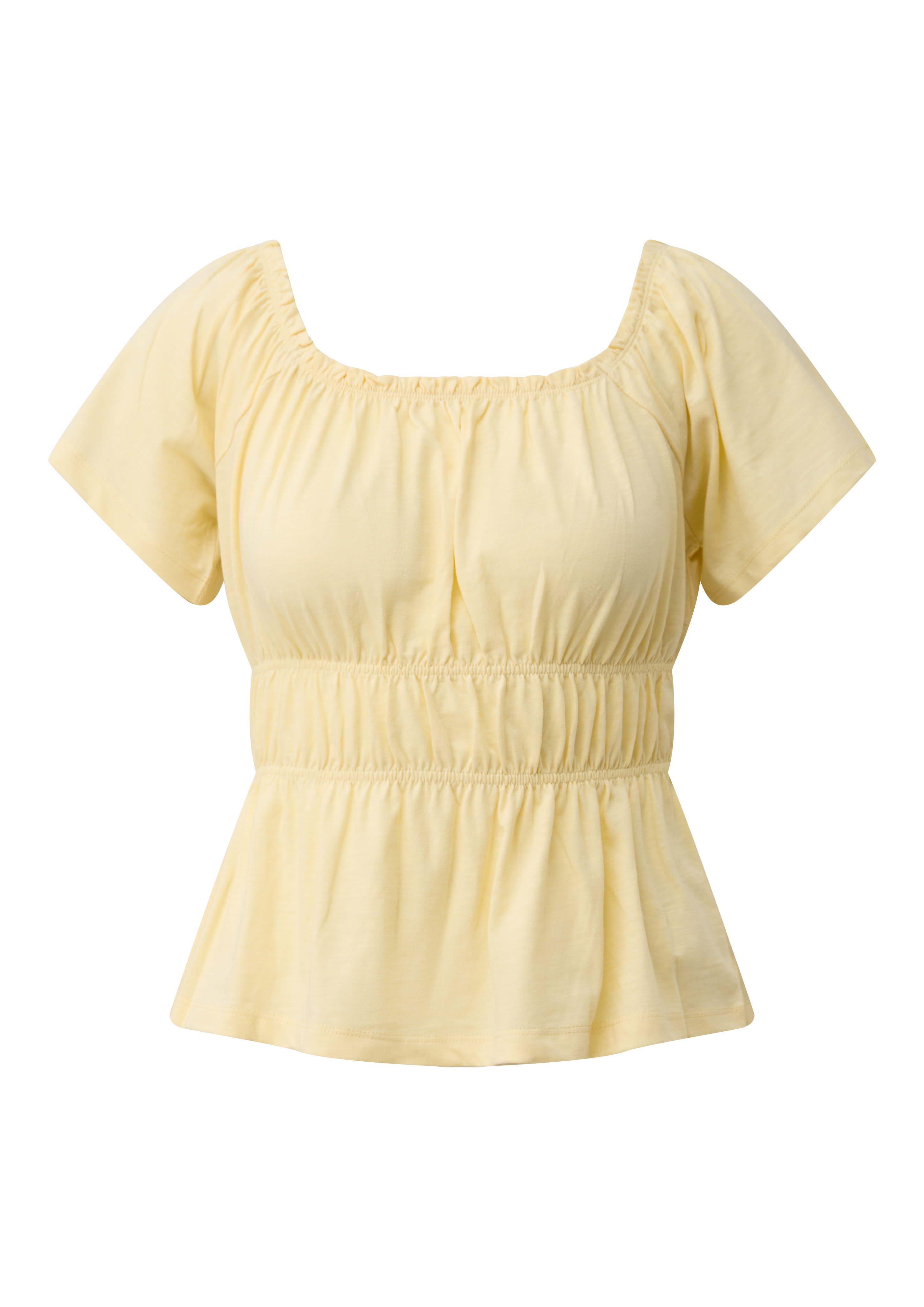 T-shirt met off-shoulder halslijn