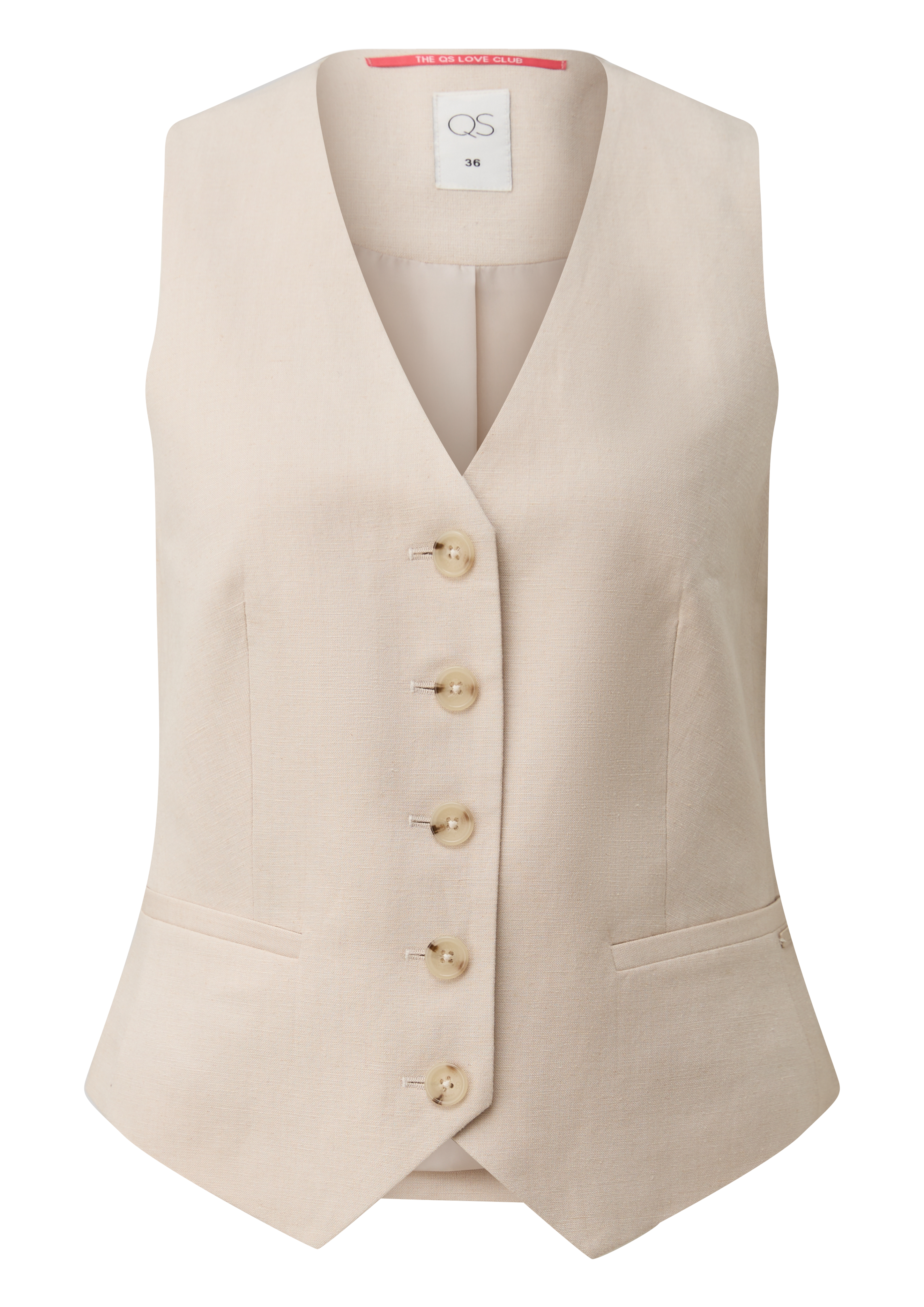Linnen gilet