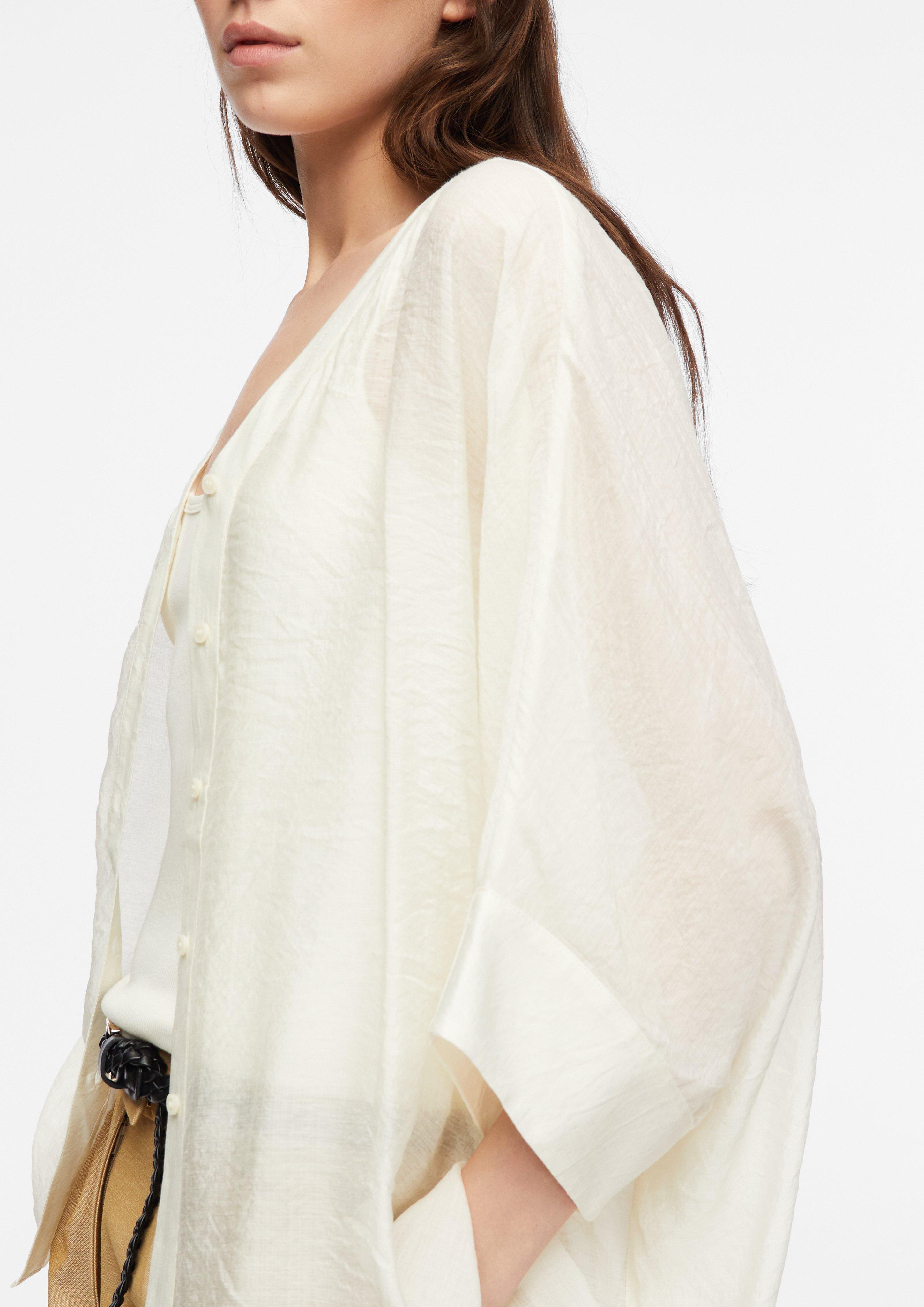 Oversized Chiffonbluse in  von COMMA