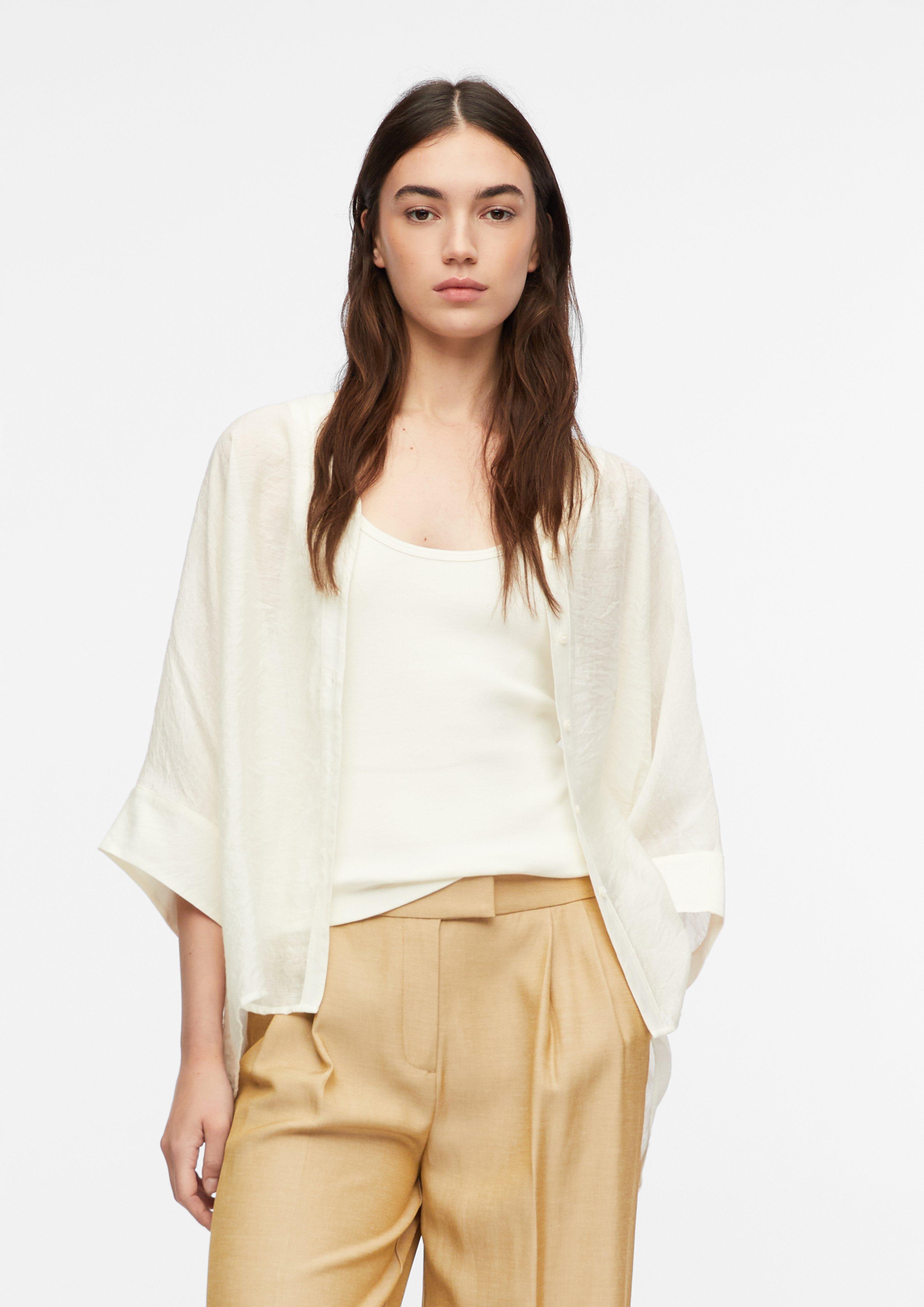 Oversized Chiffonbluse in  von COMMA