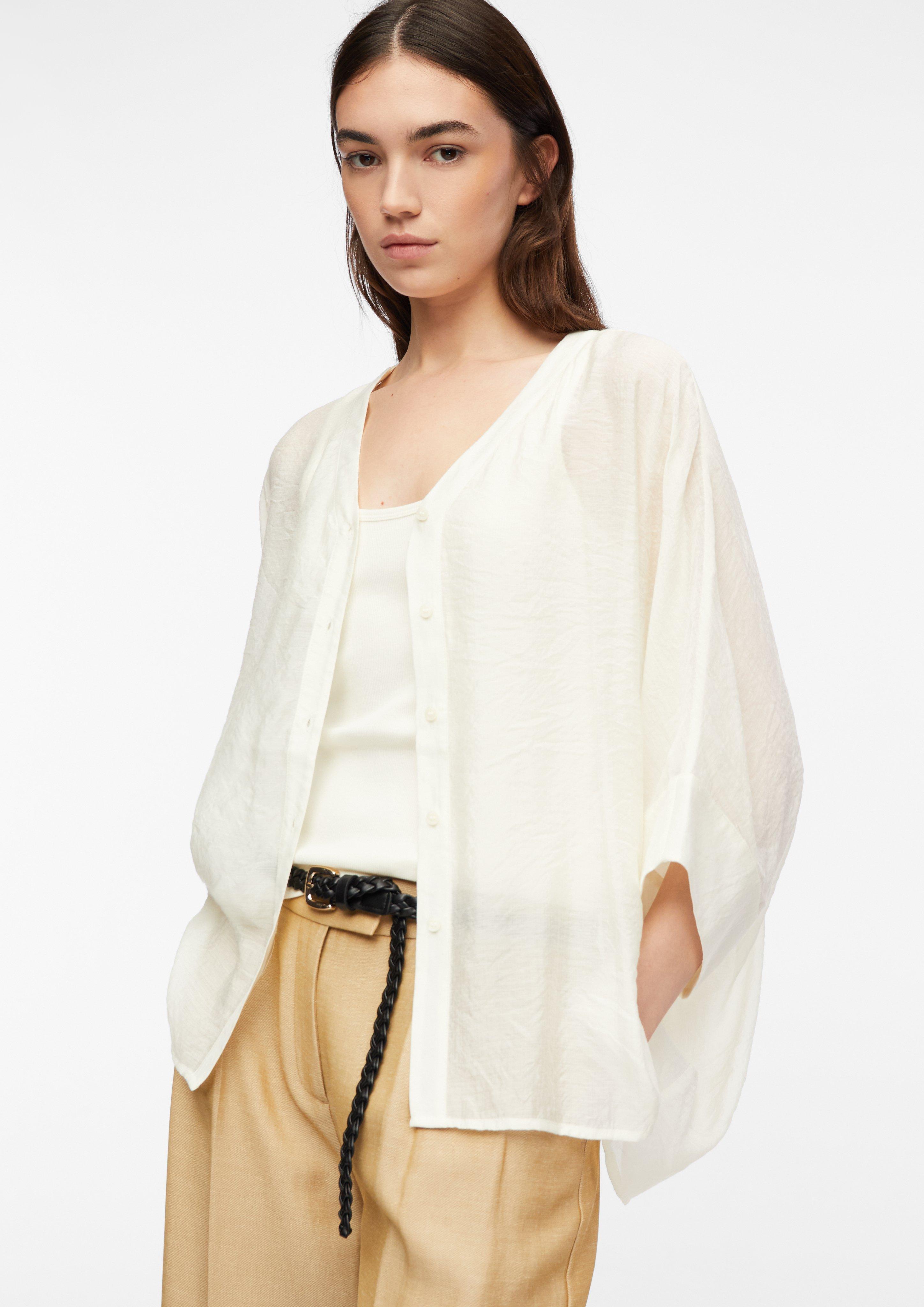 Oversized Chiffonbluse in  von COMMA