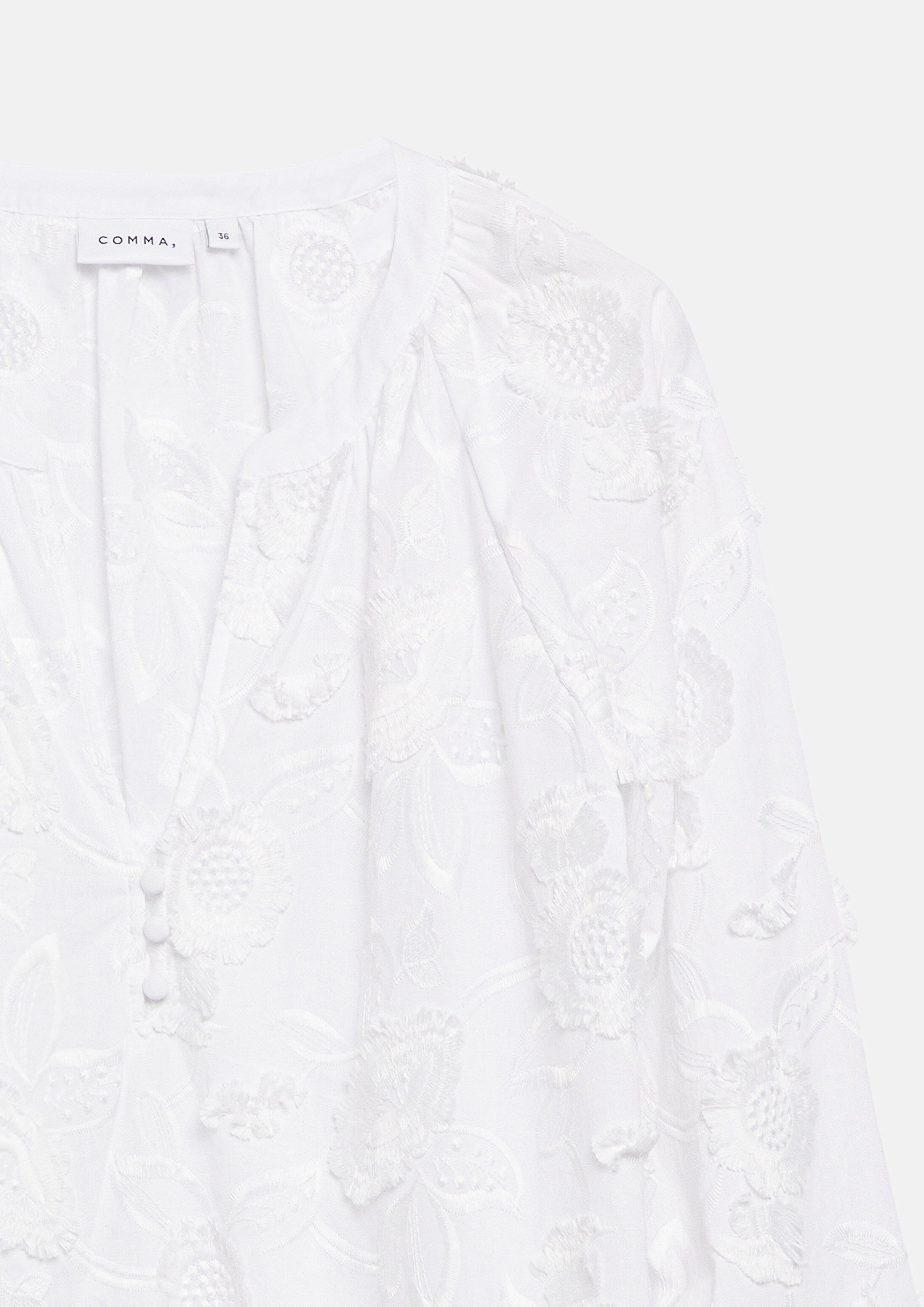 Bluse in weiß von COMMA