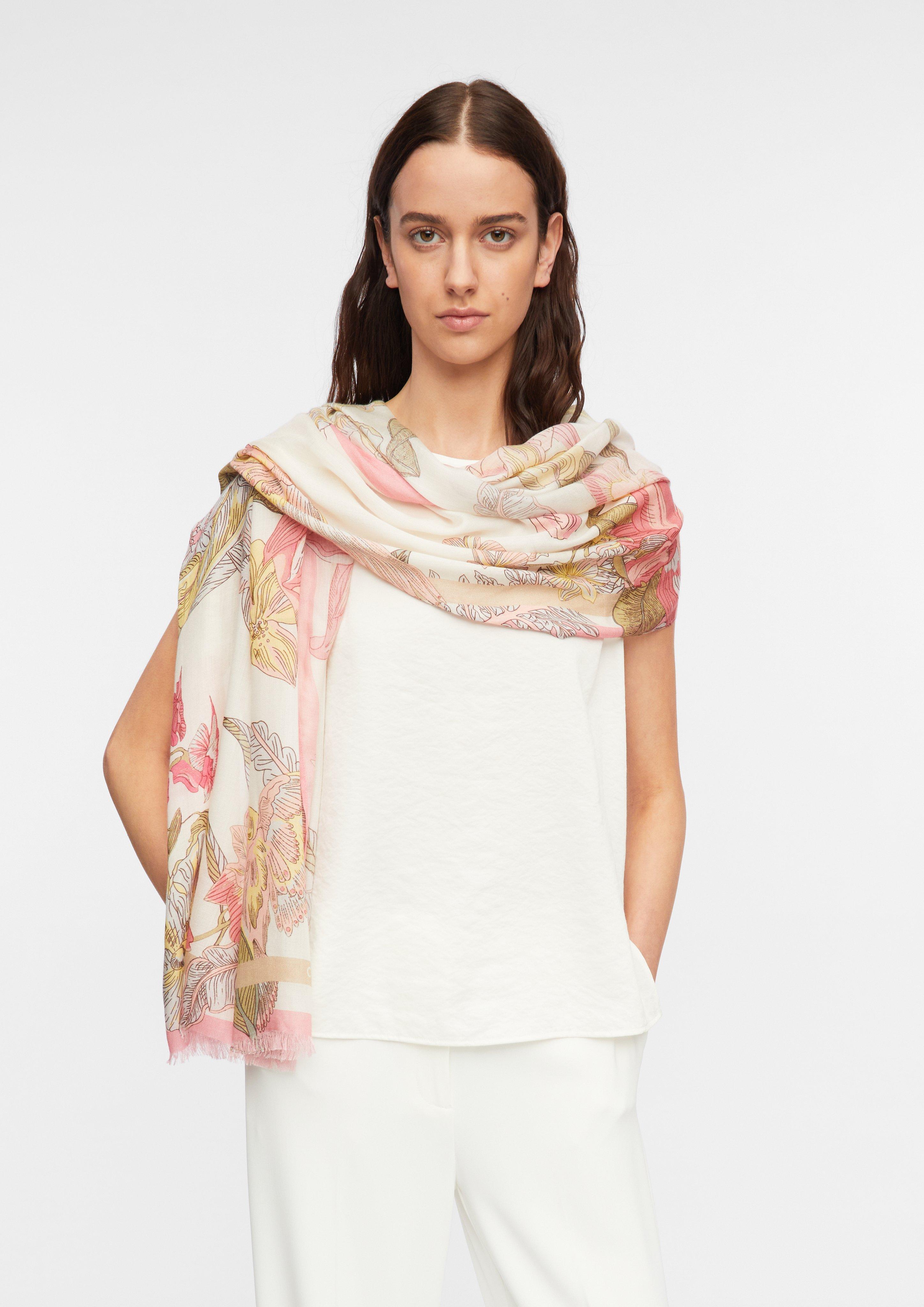 Foulard léger à motif floral en  de COMMA