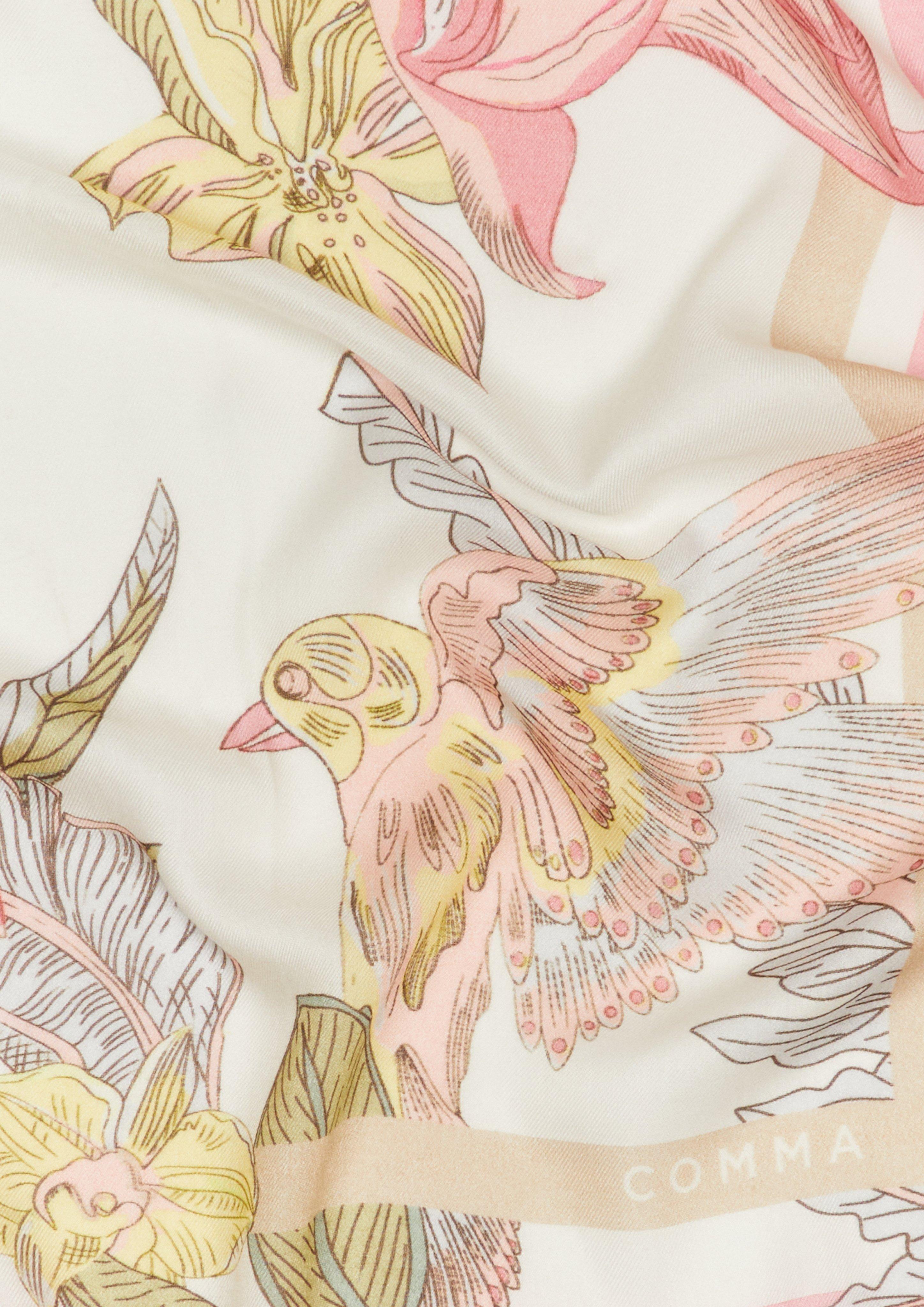 Foulard léger à motif floral en  de COMMA