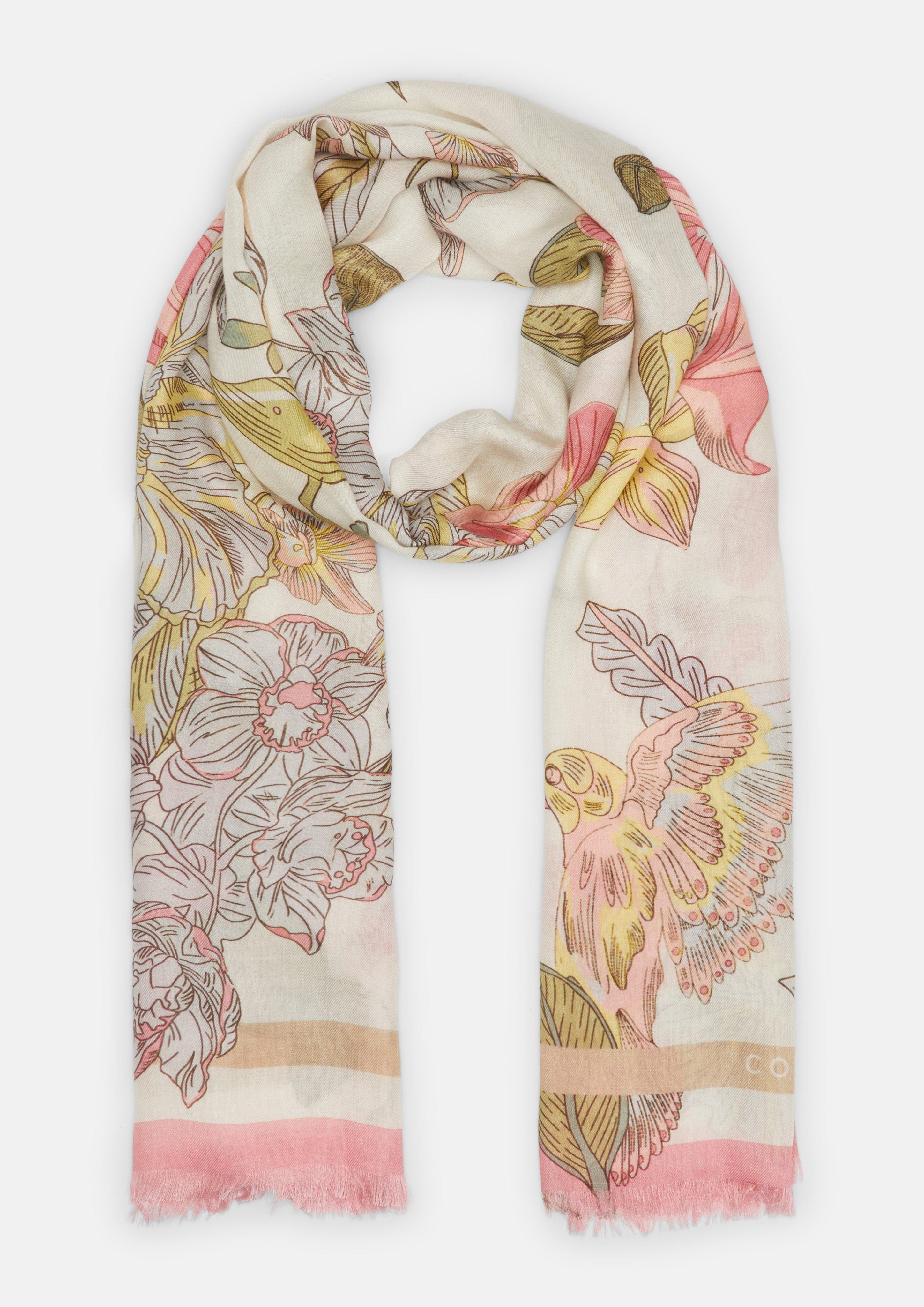 Foulard léger à motif floral en  de COMMA