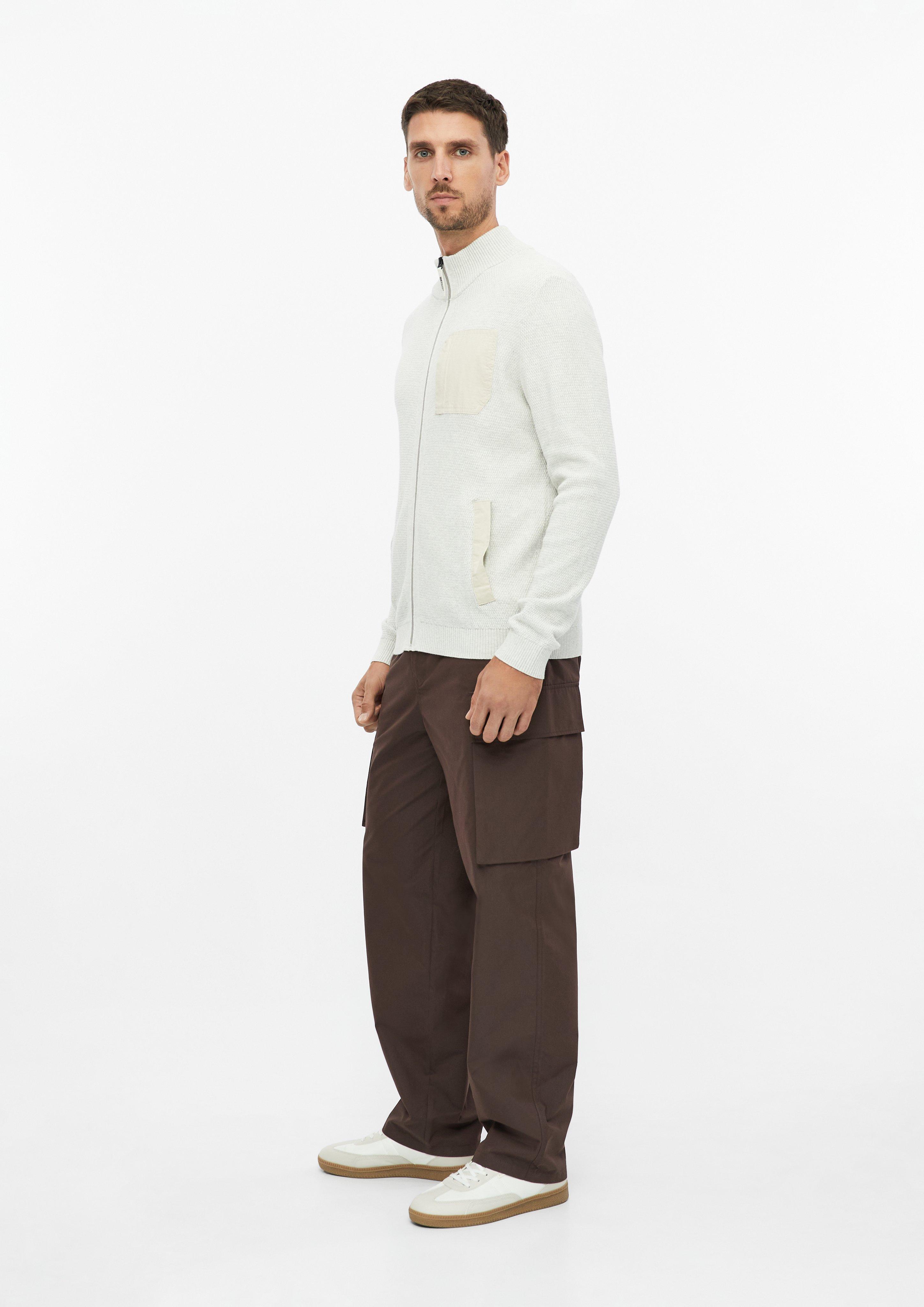 Heren Gebreid Vest in crème van s.Oliver