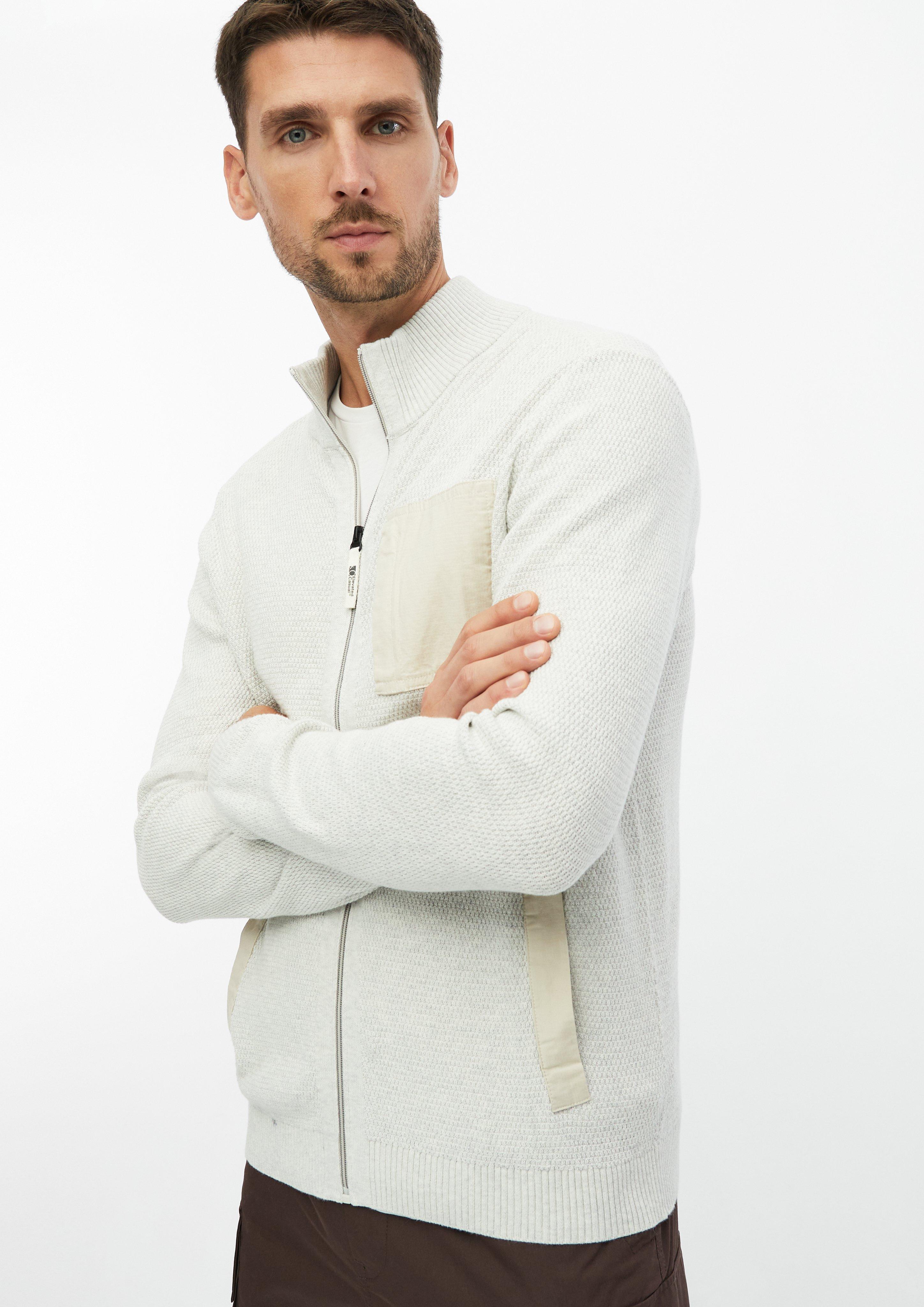 Gebreid Vest in crème van s.Oliver