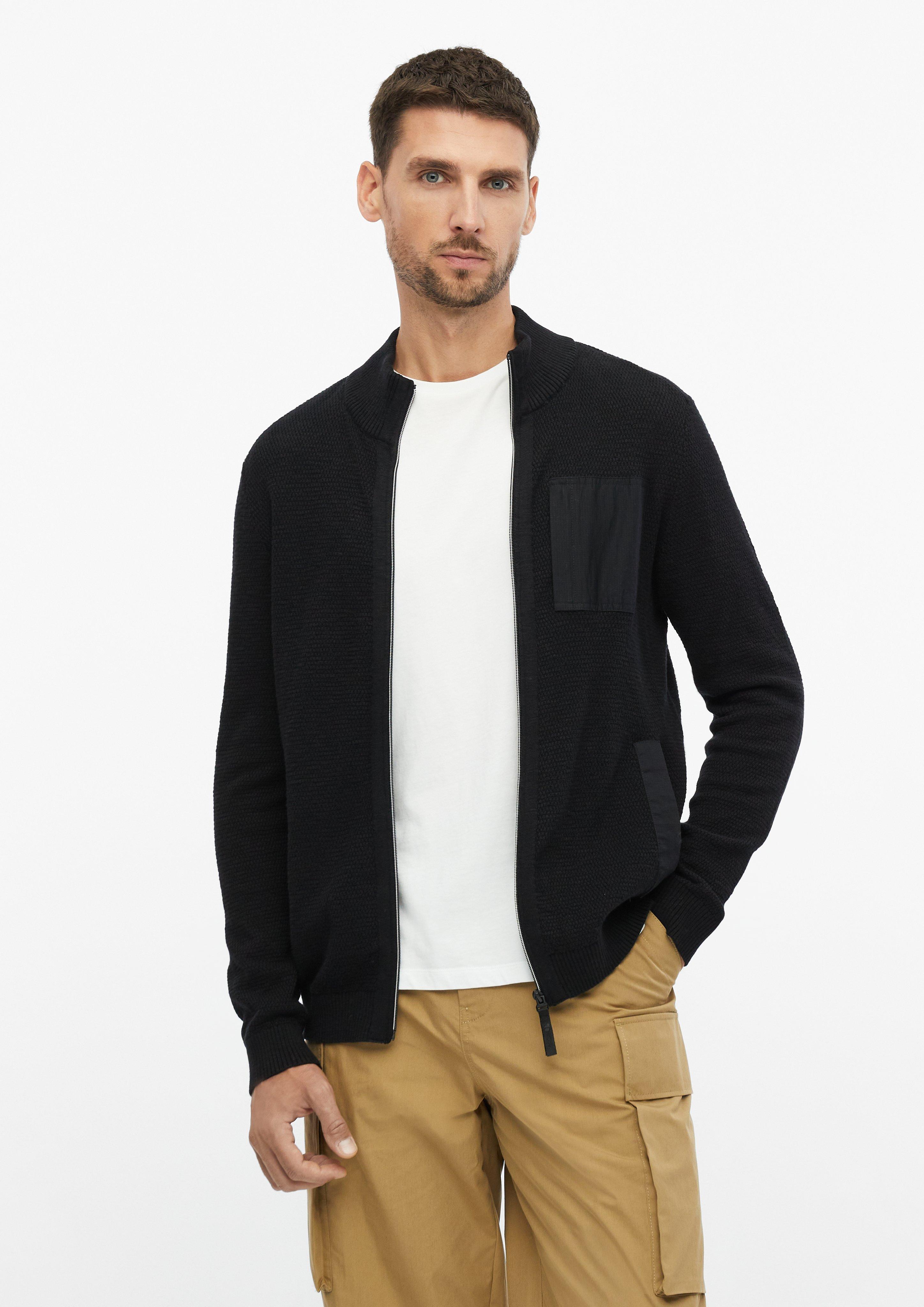 Gebreid Vest in zwart van s.Oliver
