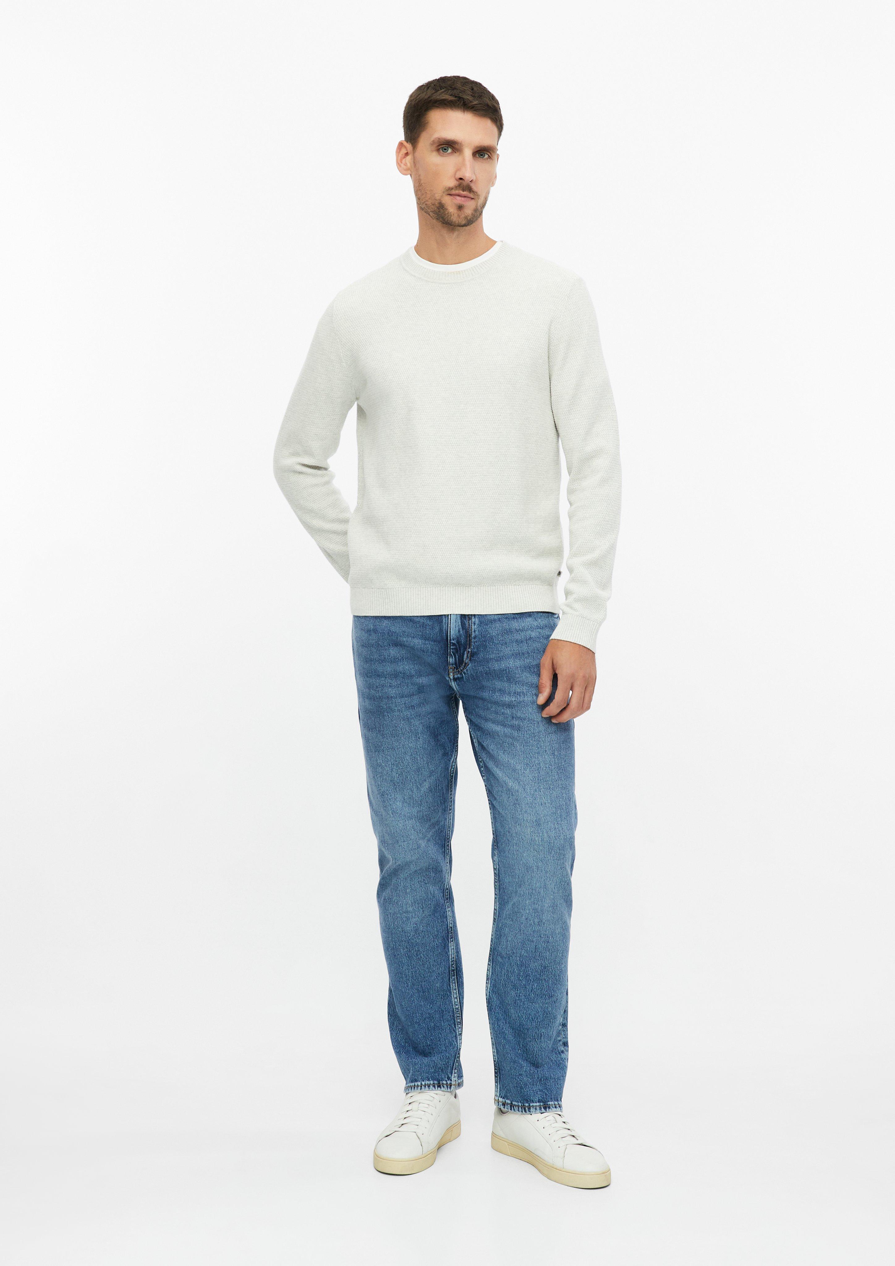 Hommes Pull en tricot en crème de s.Oliver