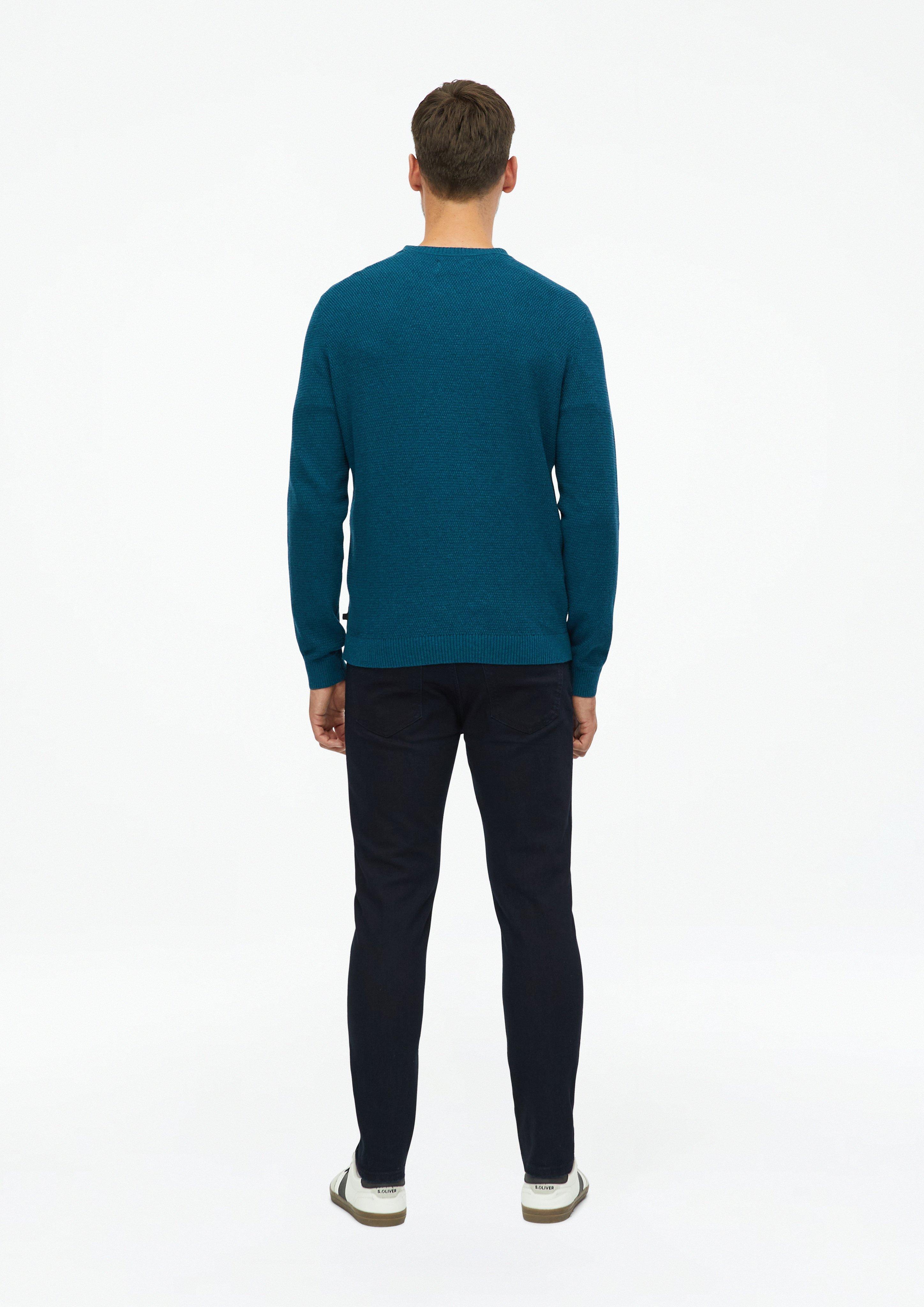 Hommes Pull en tricot en bleu de s.Oliver