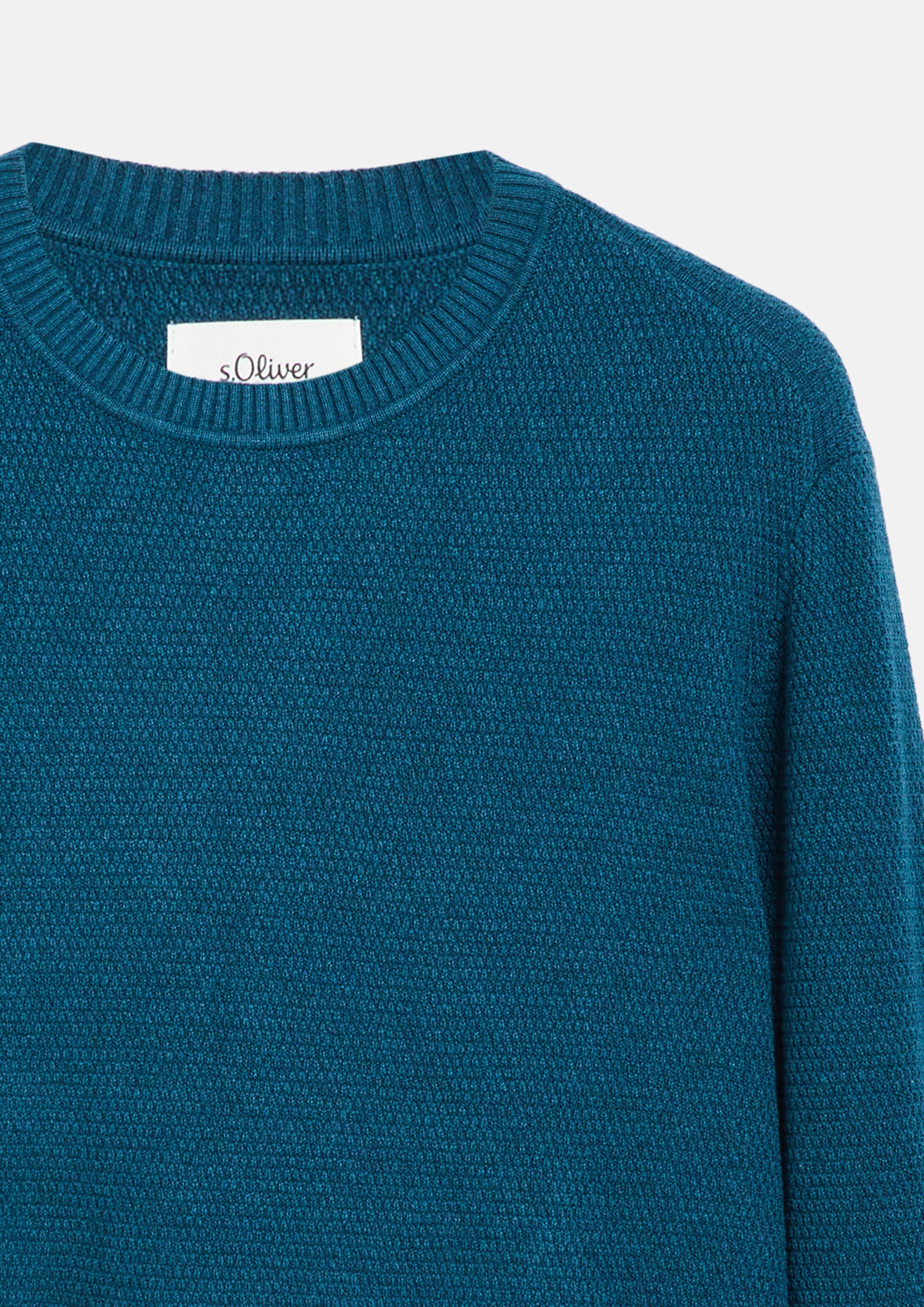 Hommes Pull en tricot en bleu de s.Oliver