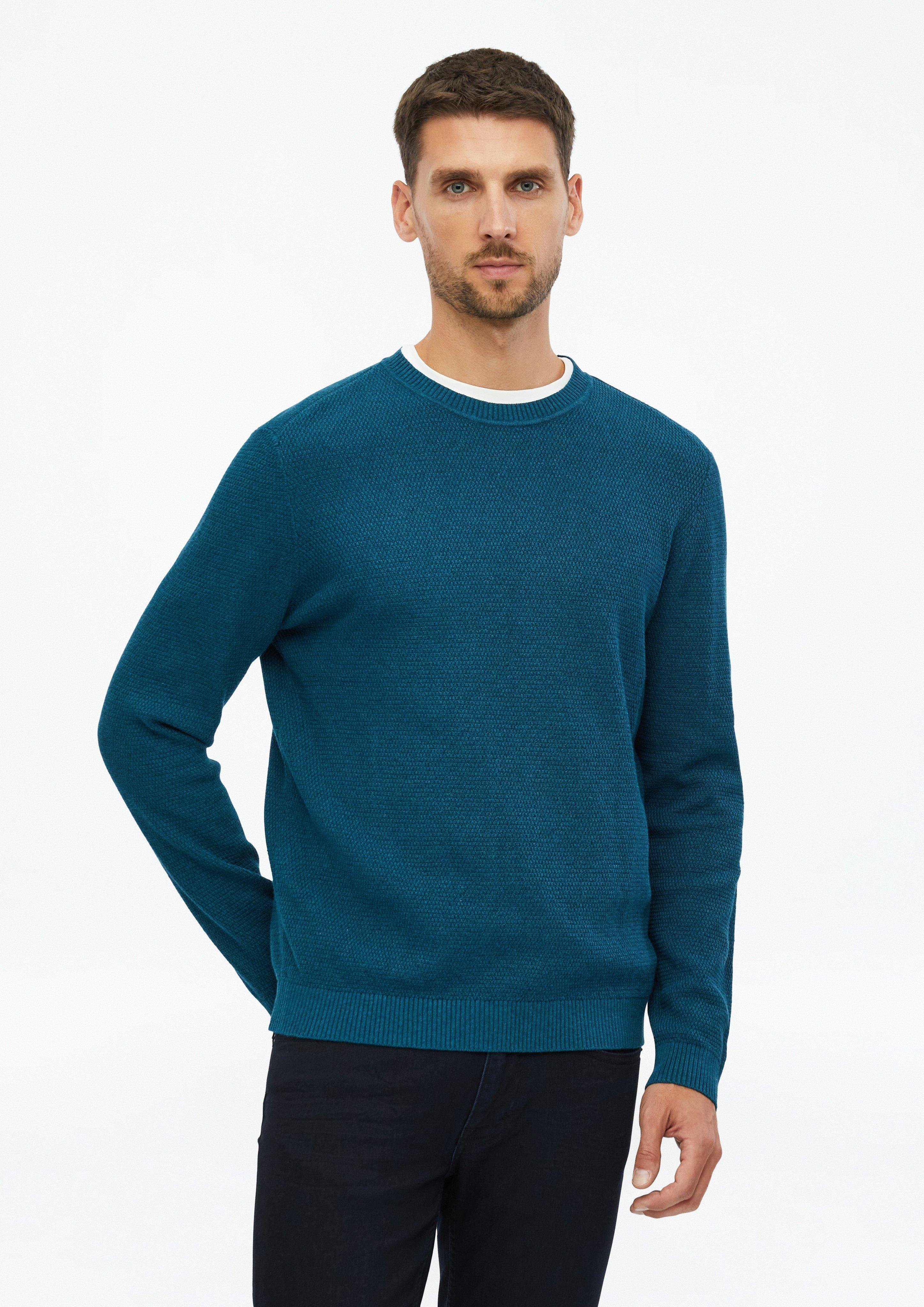 Hommes Pull en tricot en bleu de s.Oliver