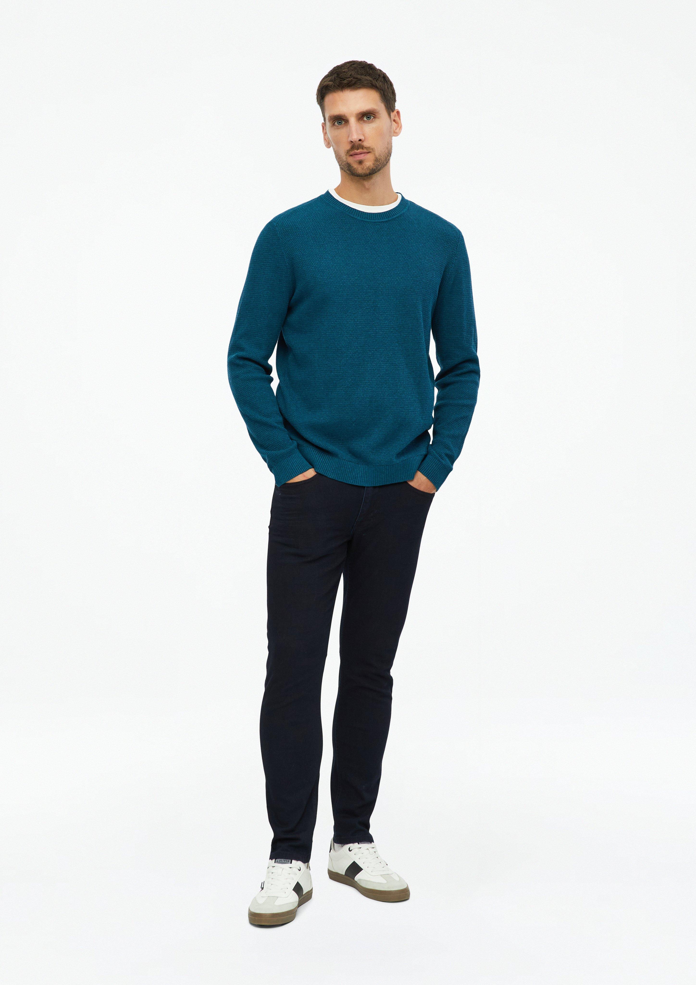 Hommes Pull en tricot en bleu de s.Oliver