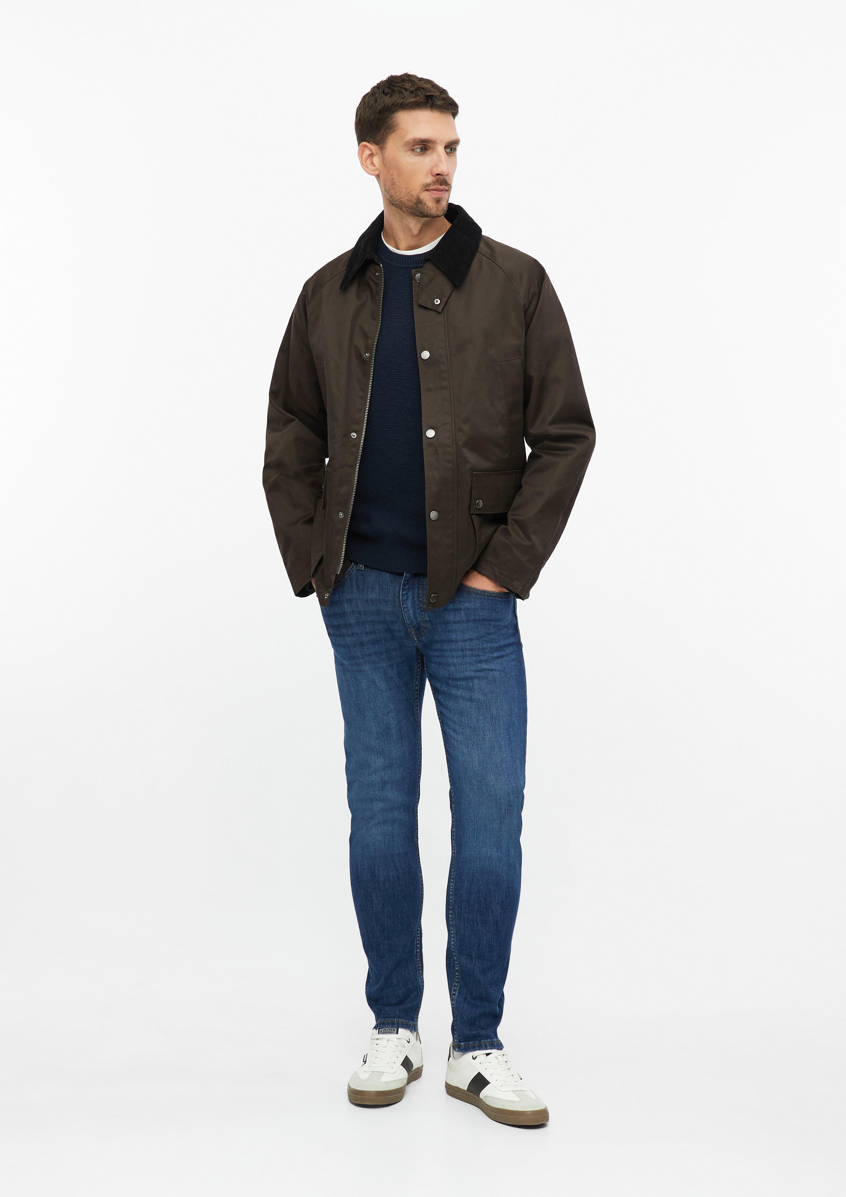 Men Knitted pullover in blue by s.Oliver