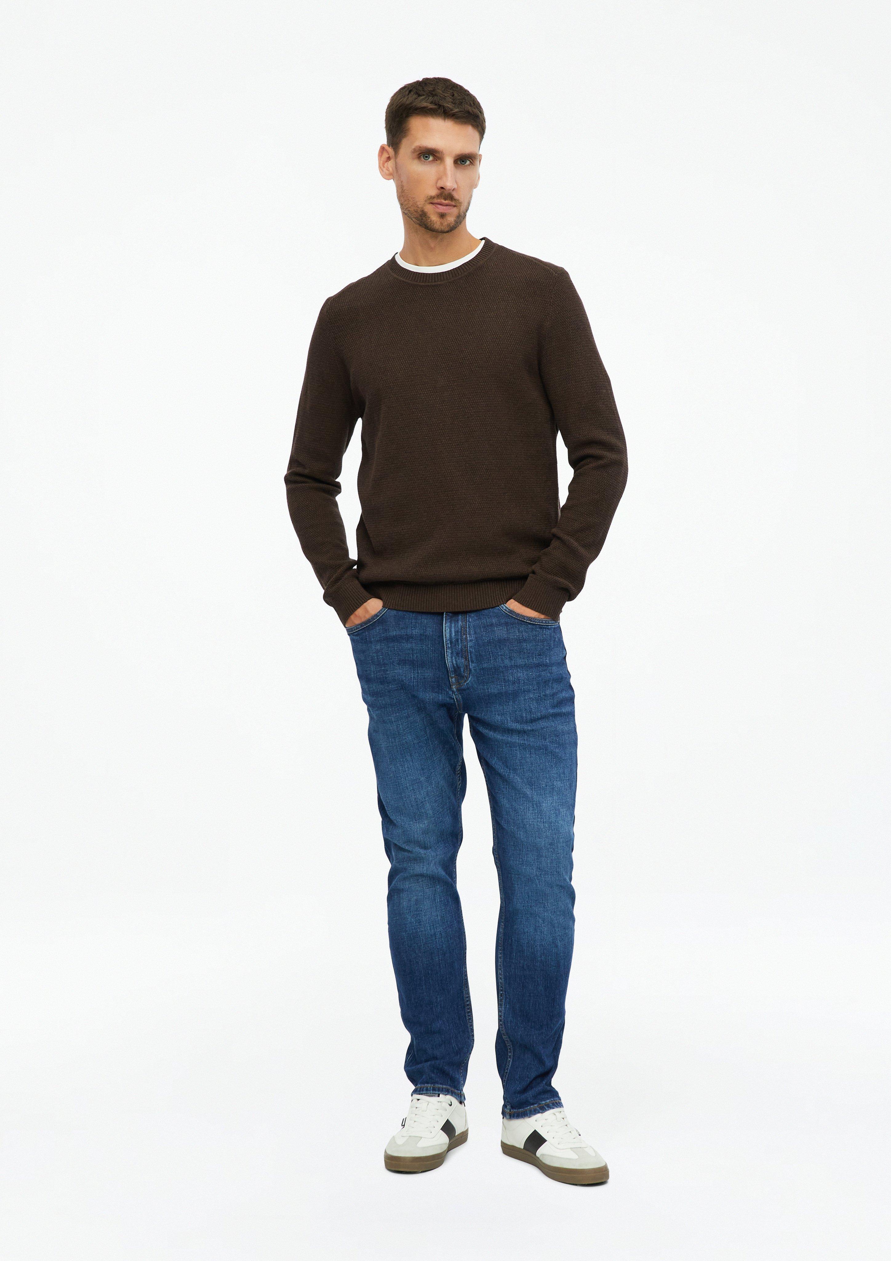 Hommes Pull en tricot en brun de s.Oliver