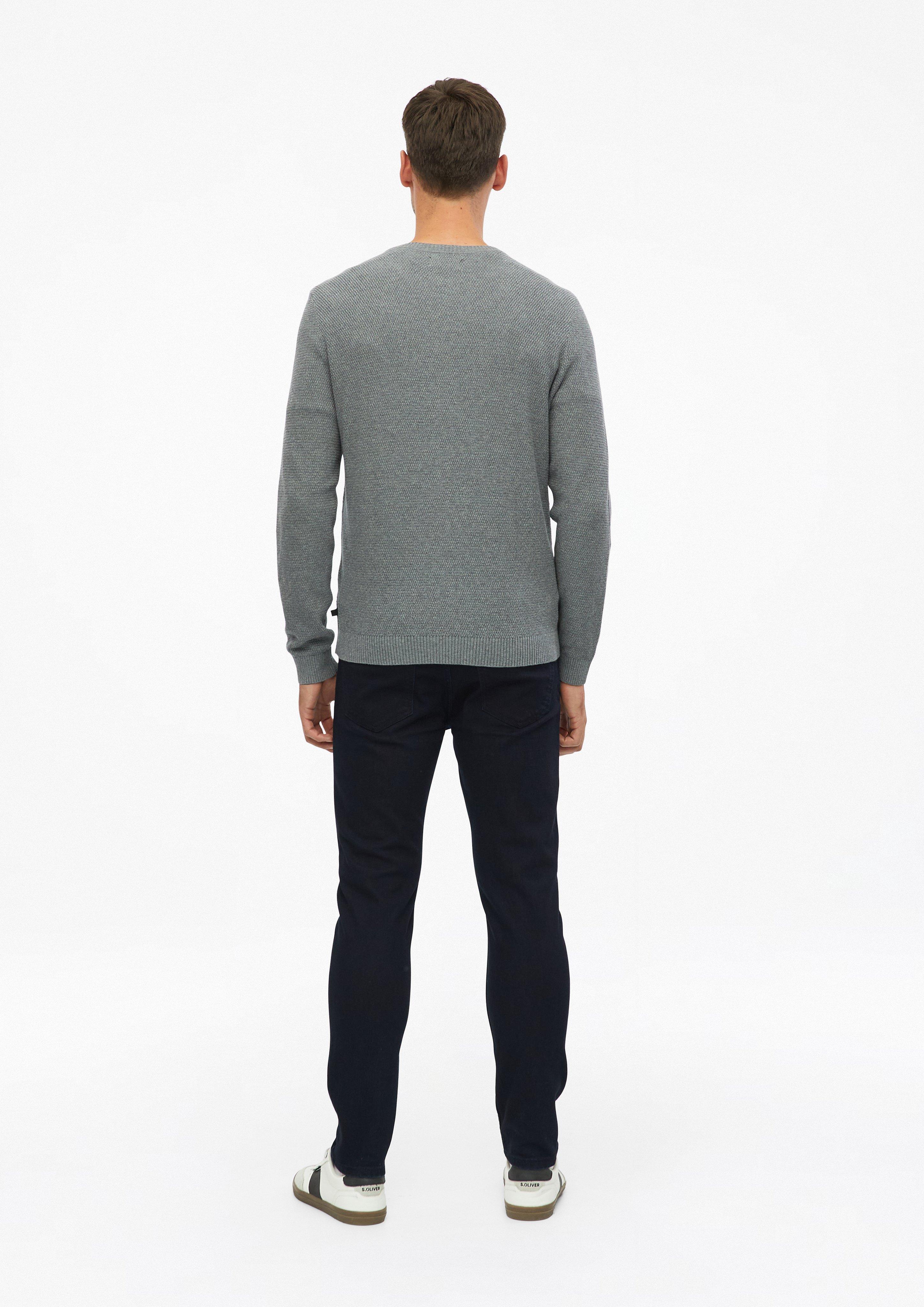 Hommes Pull en tricot en gris de s.Oliver