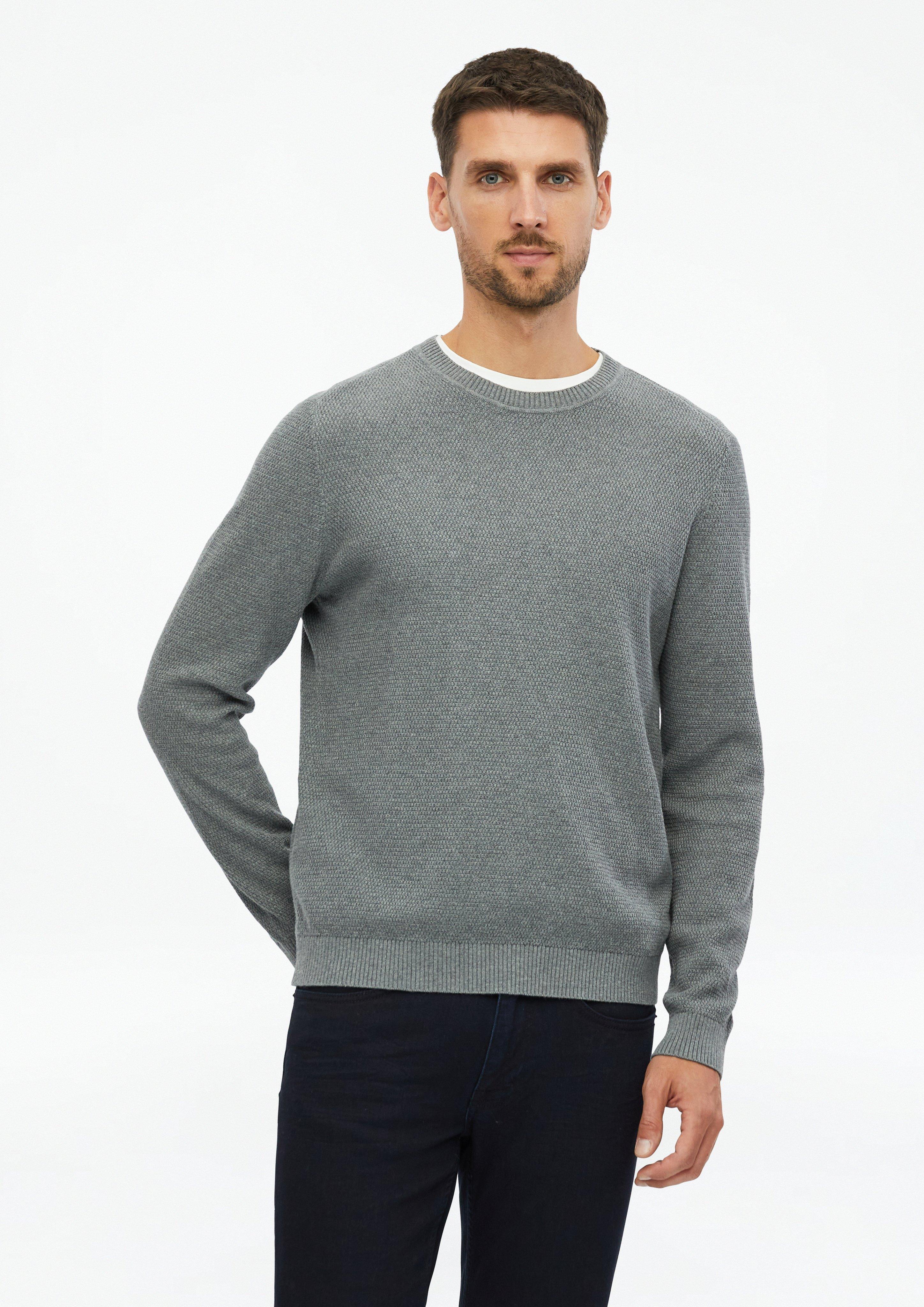 Hommes Pull en tricot en gris de s.Oliver