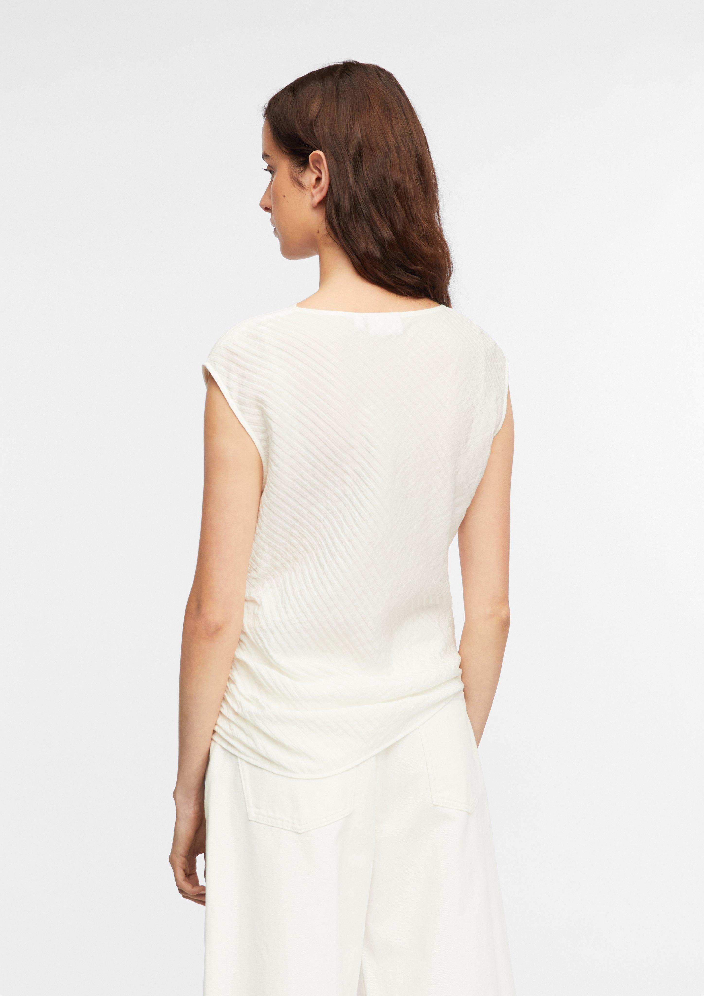Bluse in weiß von COMMA