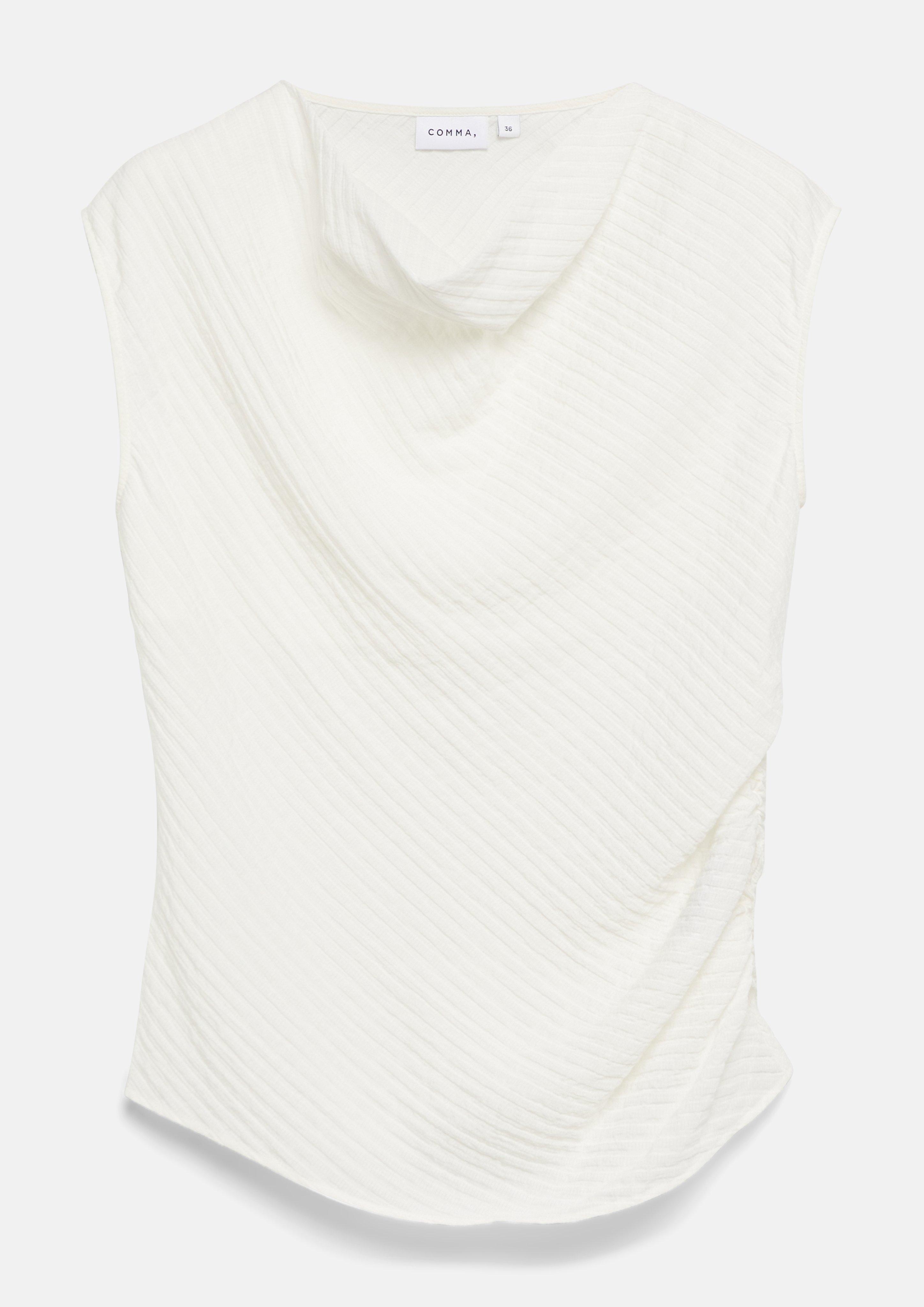 Bluse in weiß von COMMA