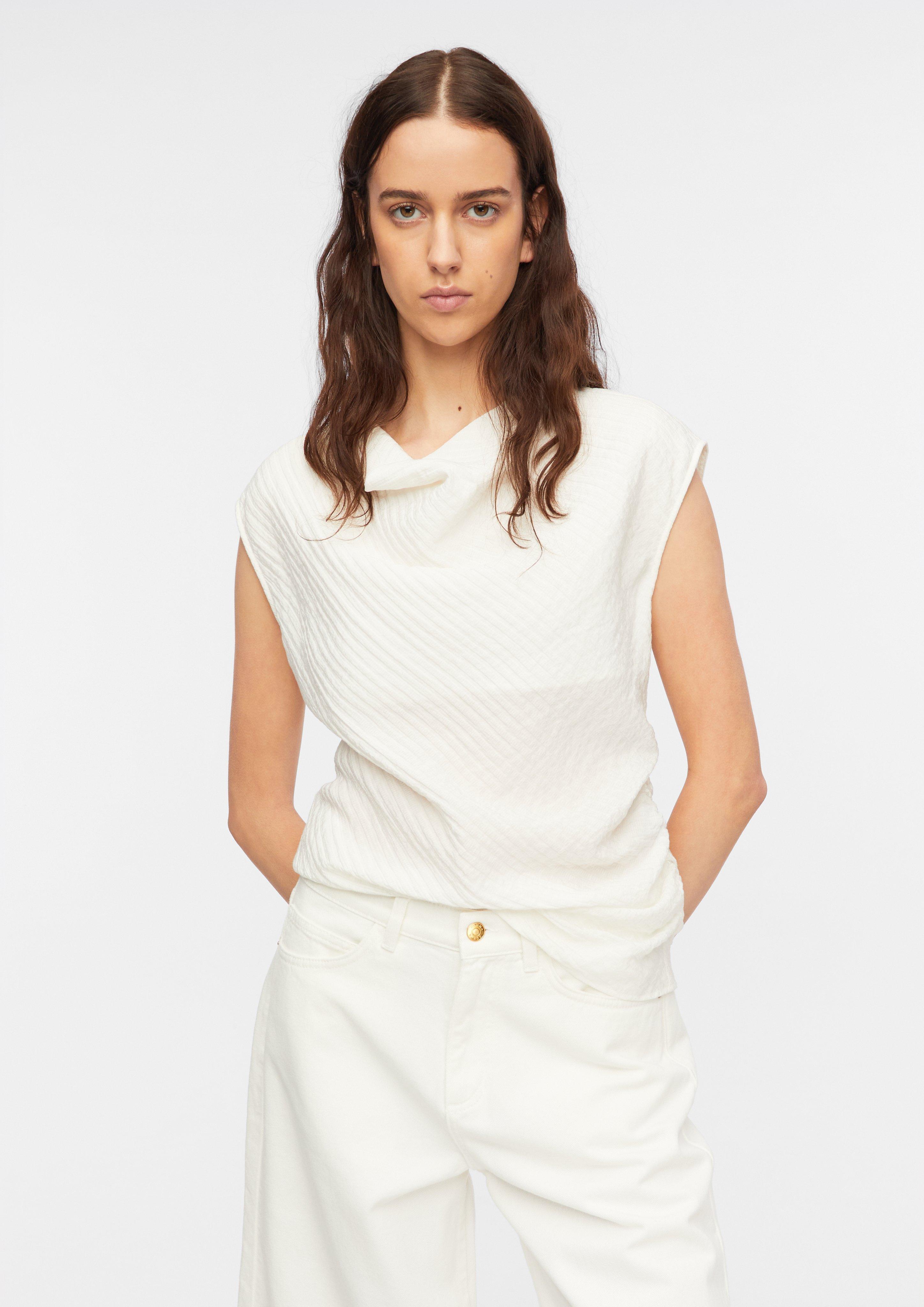 Bluse in weiß von COMMA