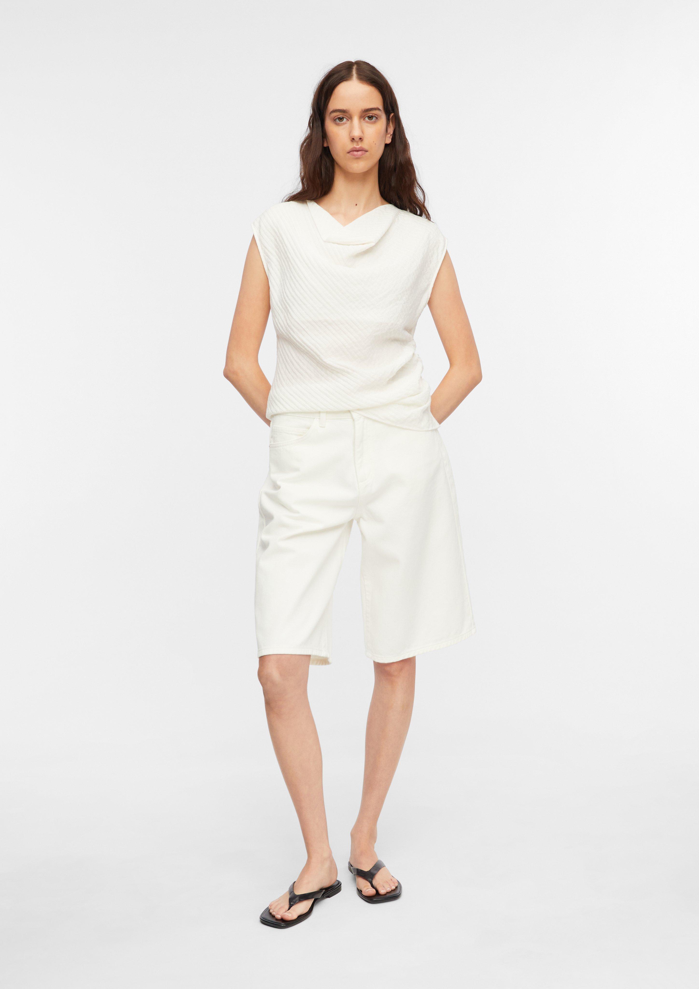 Bluse in weiß von COMMA