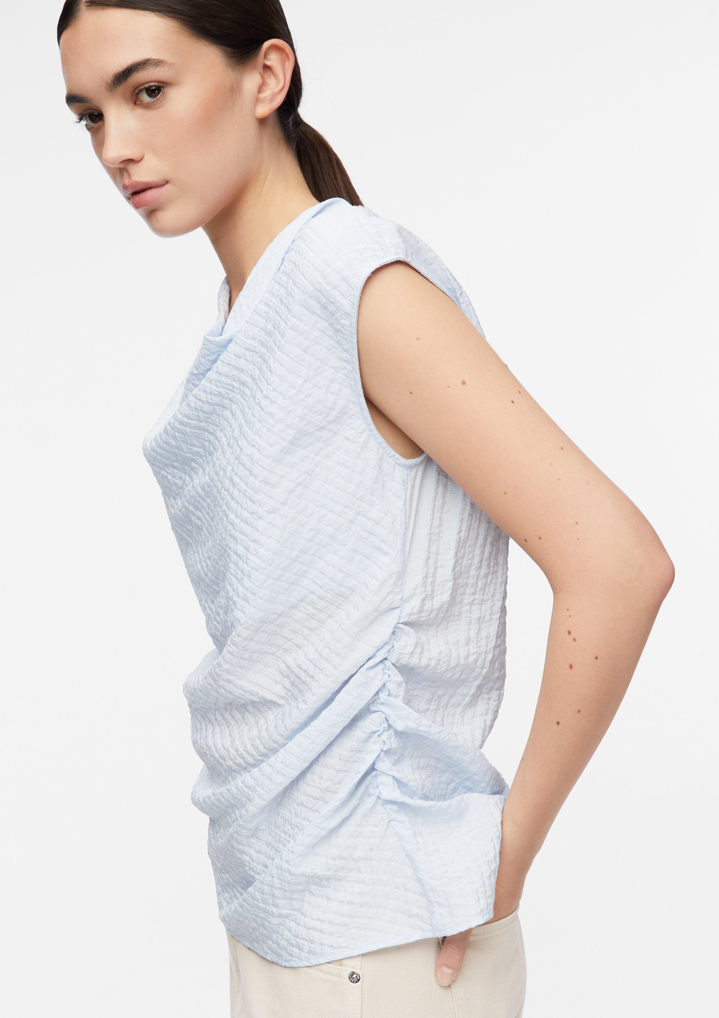 Bluse in blau von COMMA