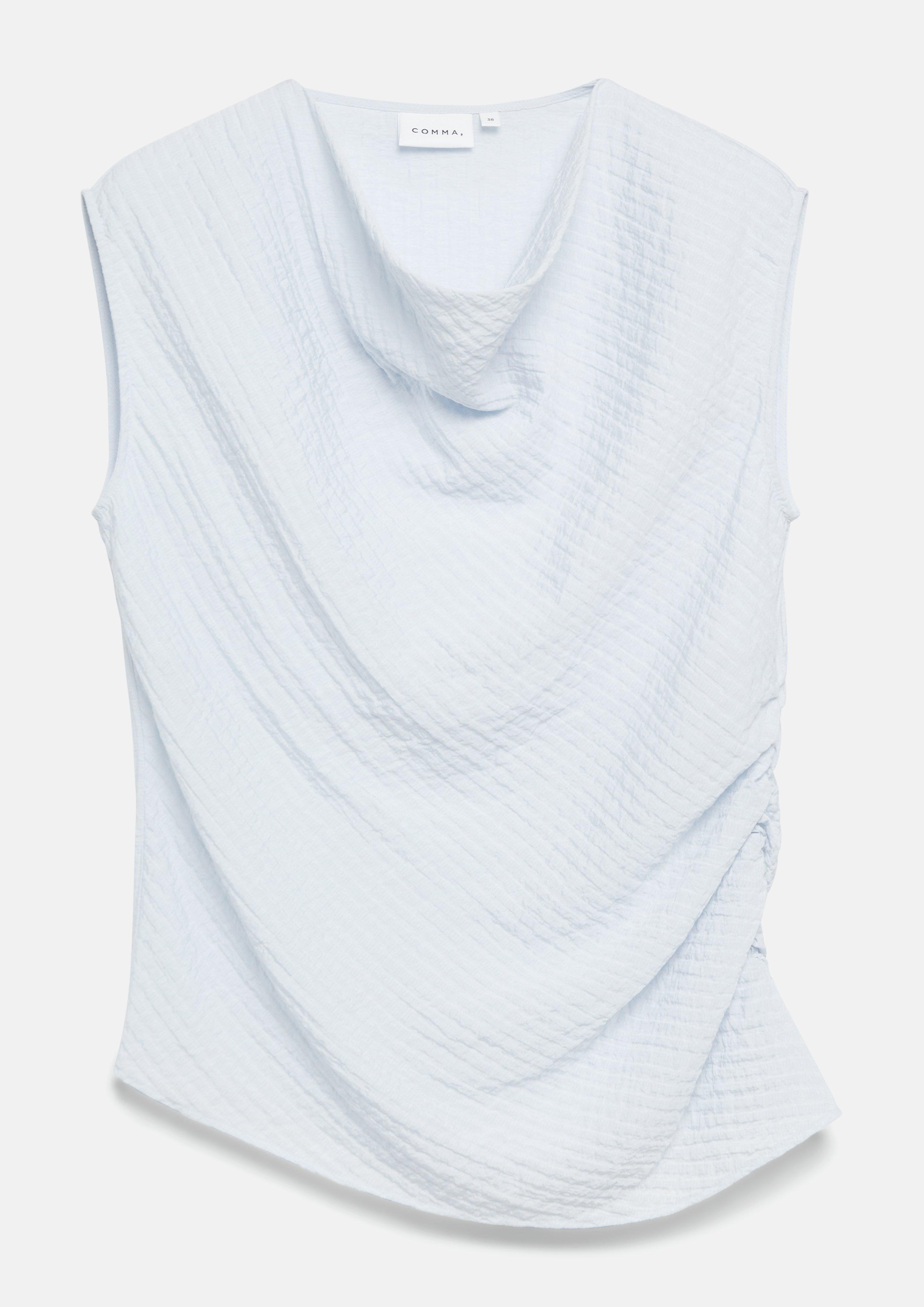 Bluse in blau von COMMA