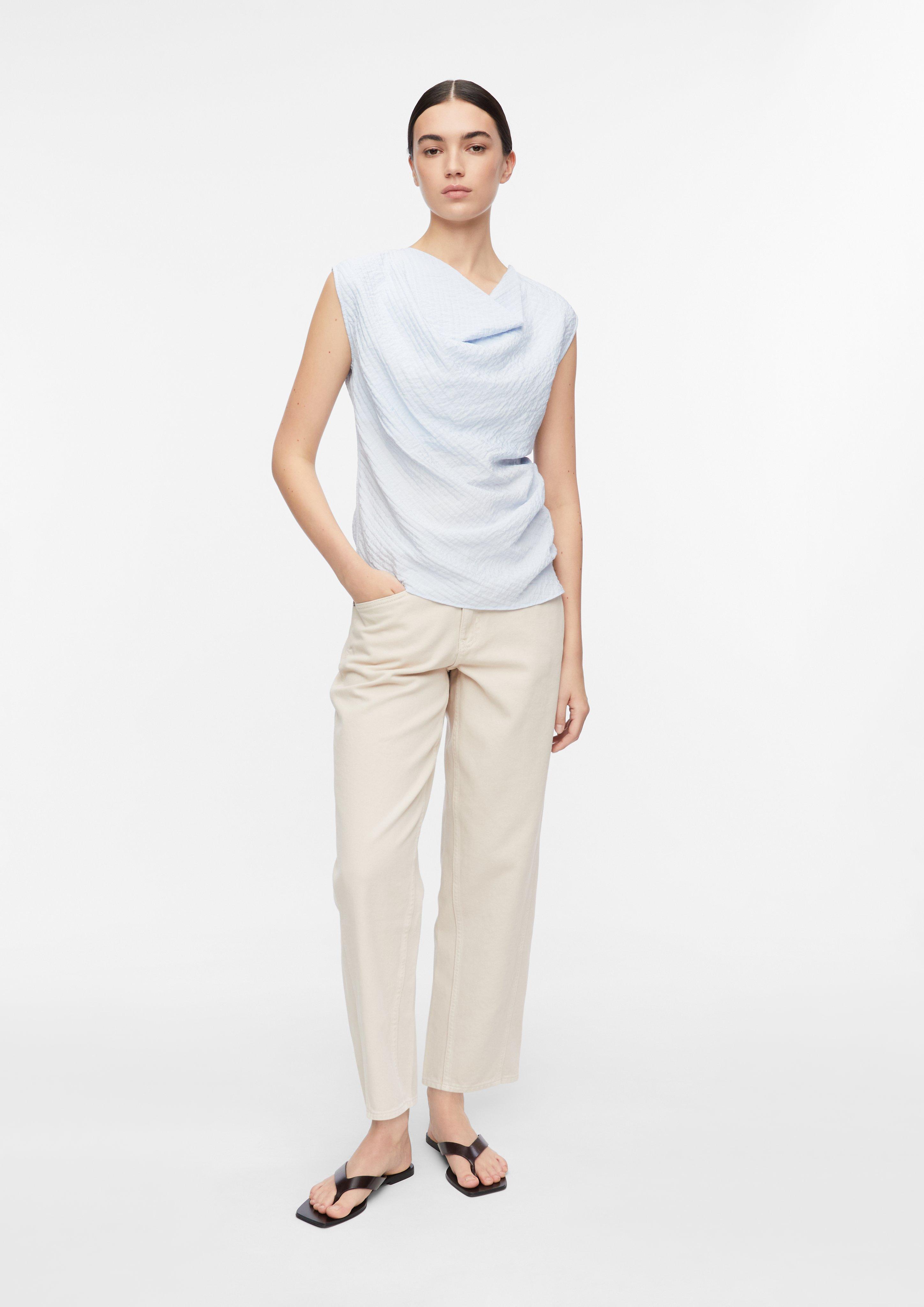 Bluse in blau von COMMA