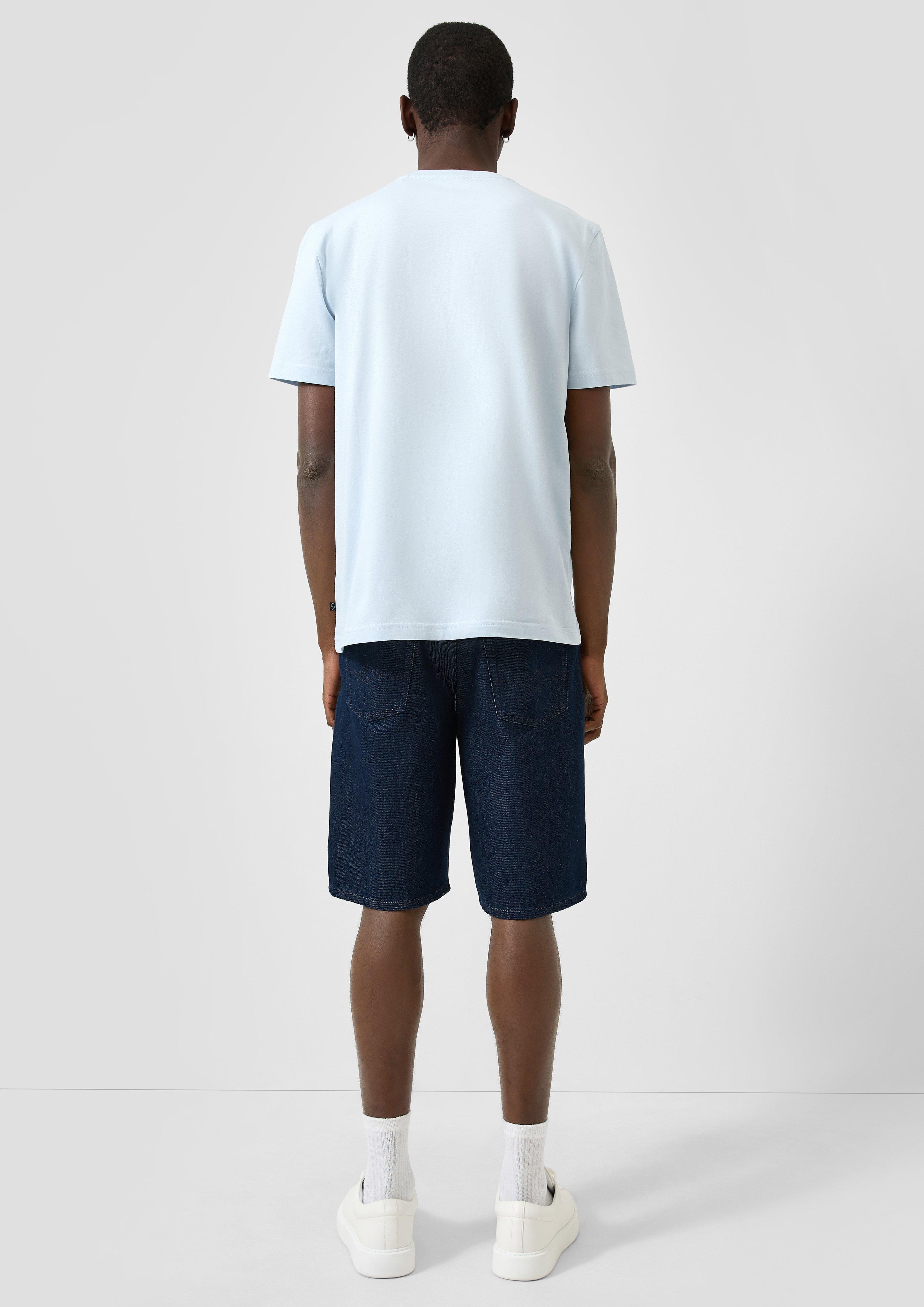 Men T-Shirt in blue by QS