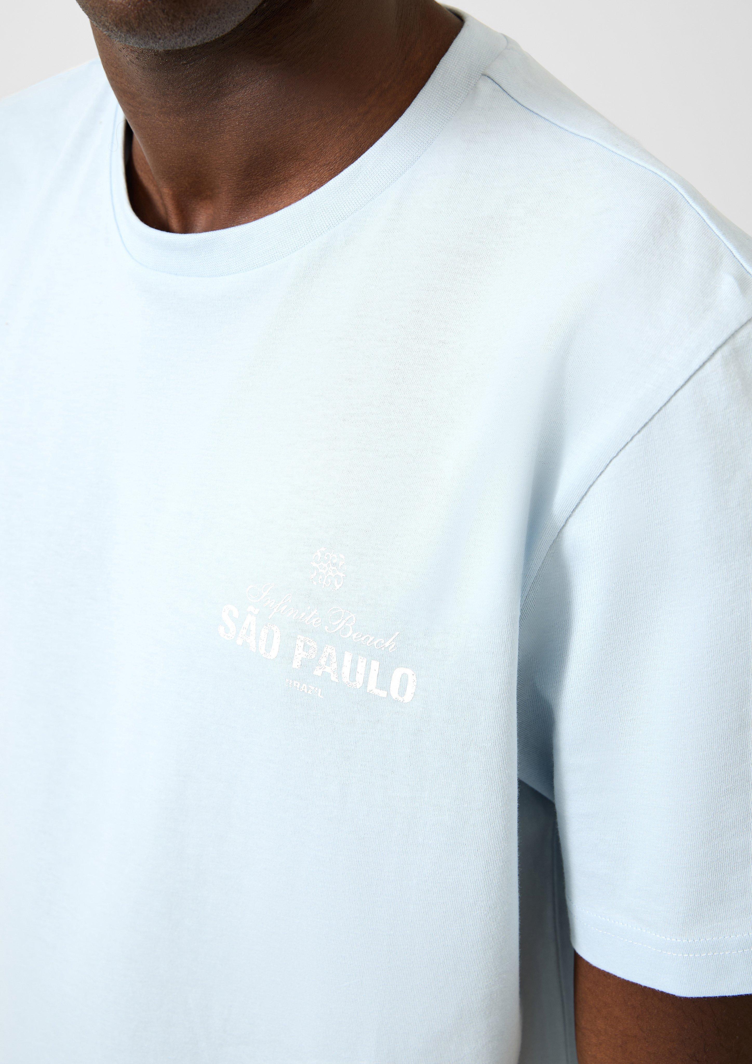 Men T-Shirt in blue by QS