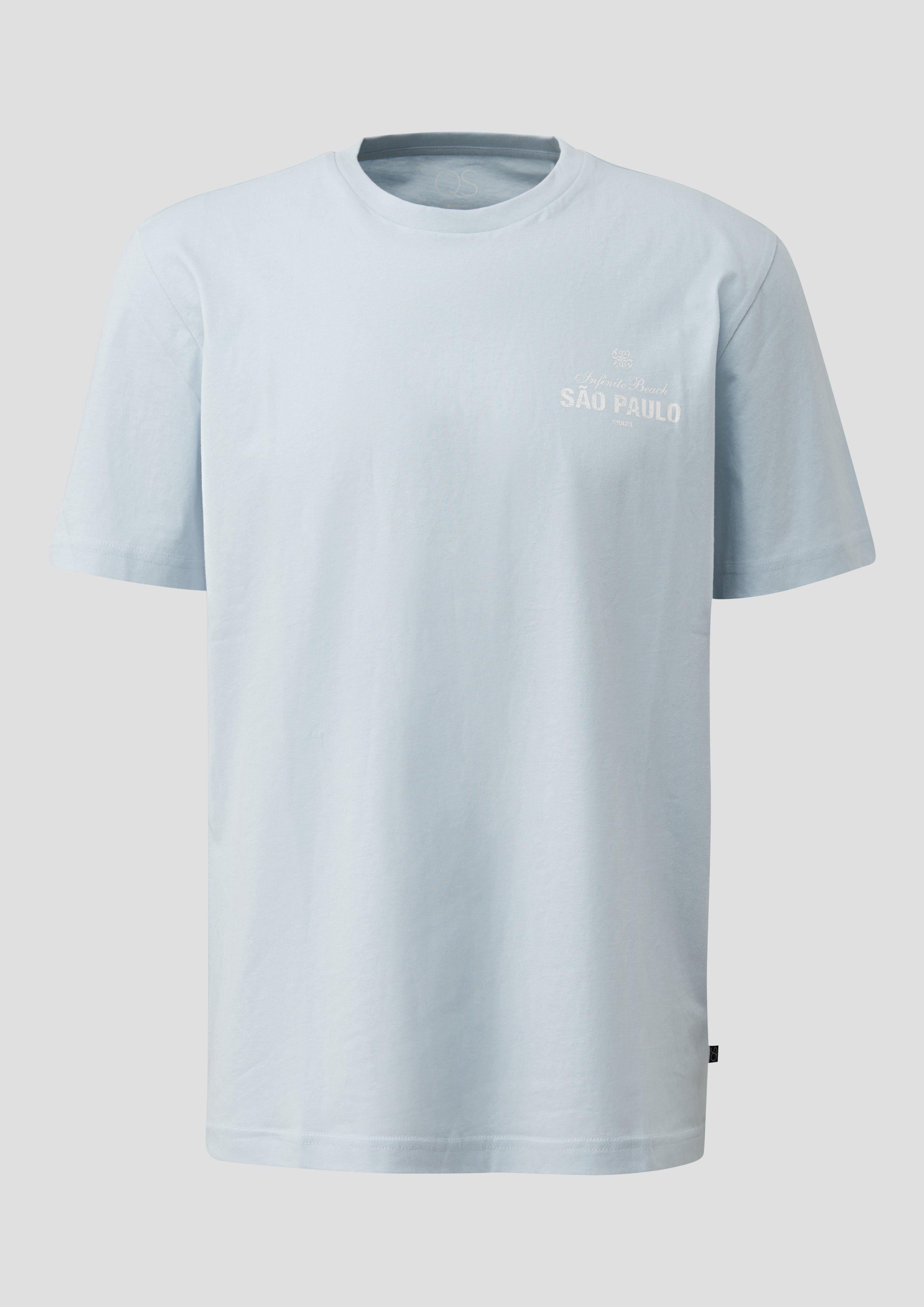 Men T-Shirt in blue by QS