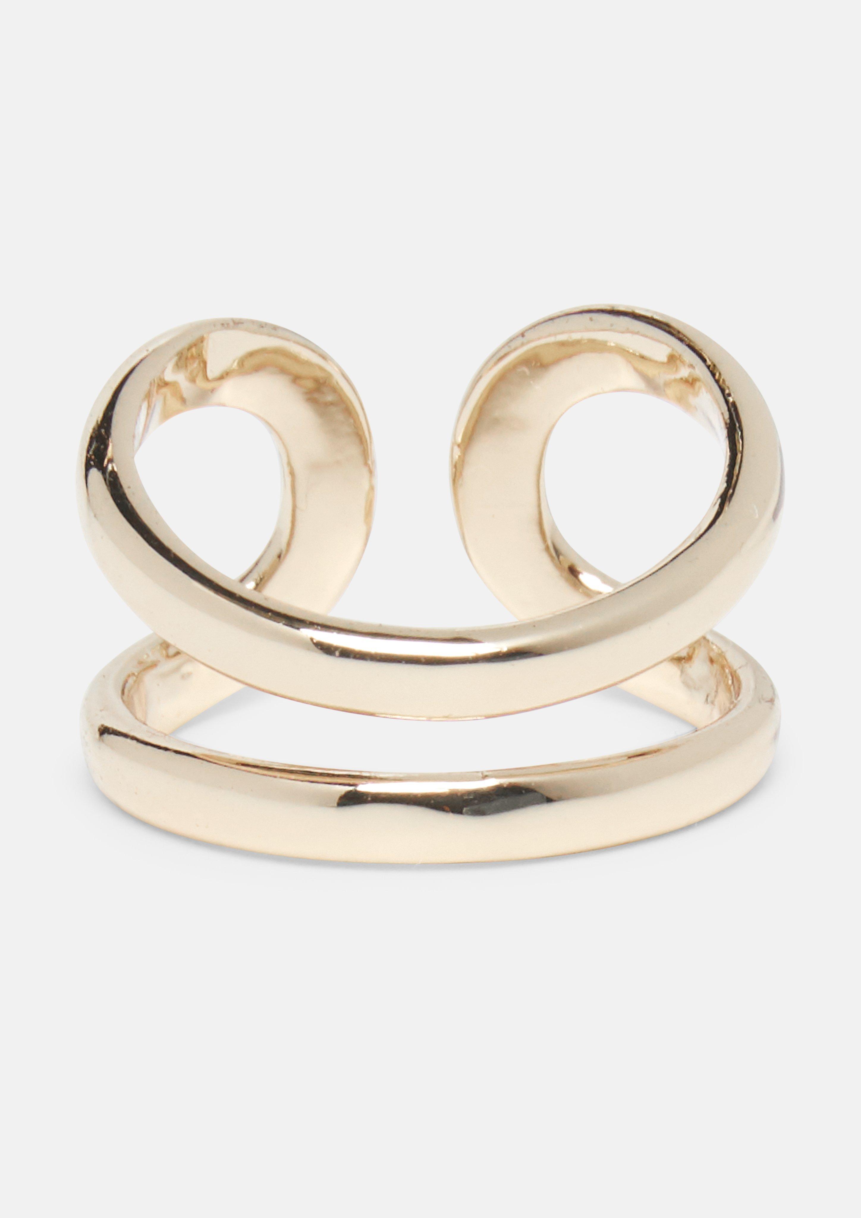 Anneau à la mode avec design en forme de boucle en  de COMMA