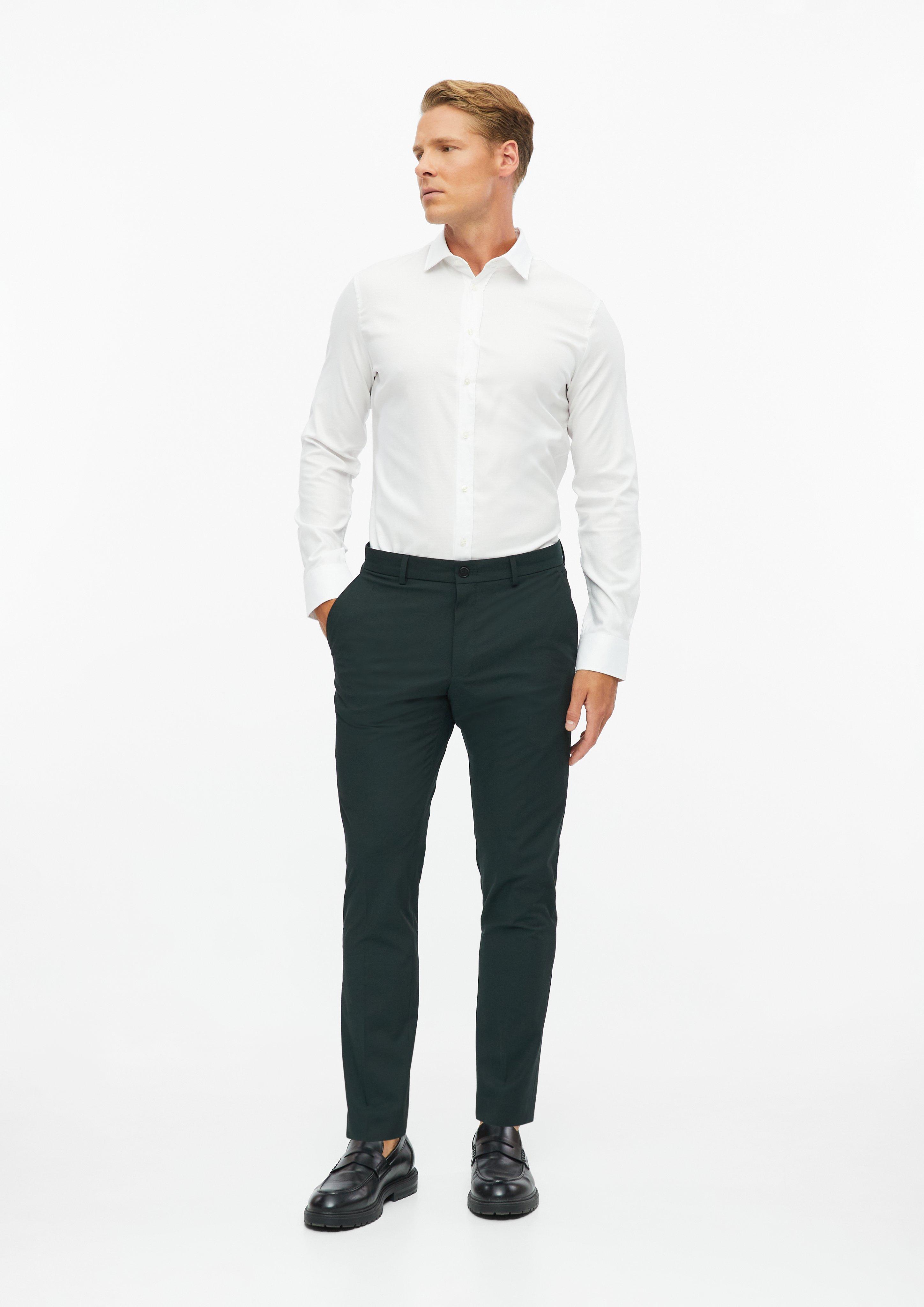 s.O PURE: Slim-Fit Suit Pants in petrol by s.Oliver BLACK LABEL