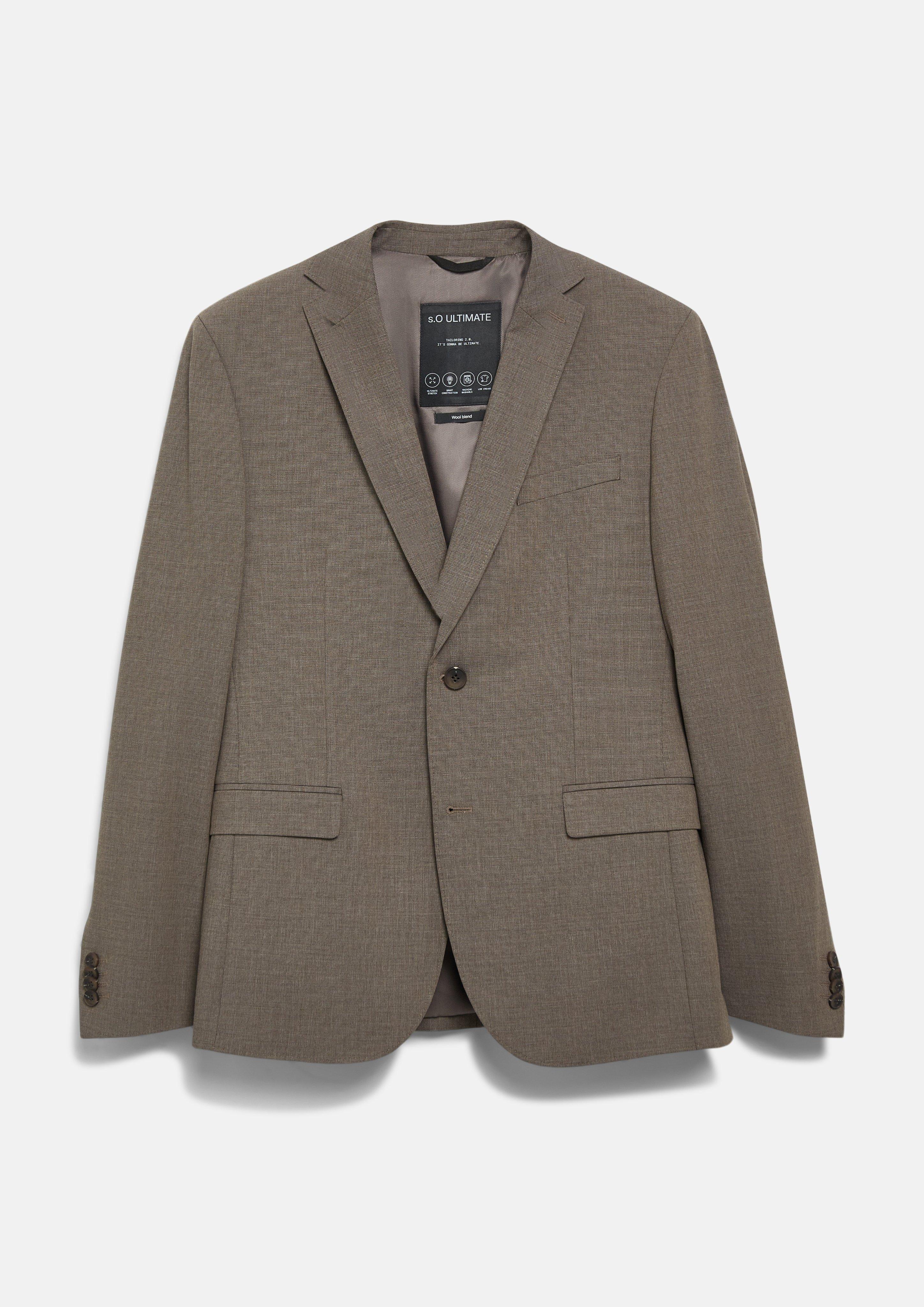 Hommes s.O ULTIMATE : veste en laine mélangée, coupe slim en  de s.Oliver BLACK LABEL