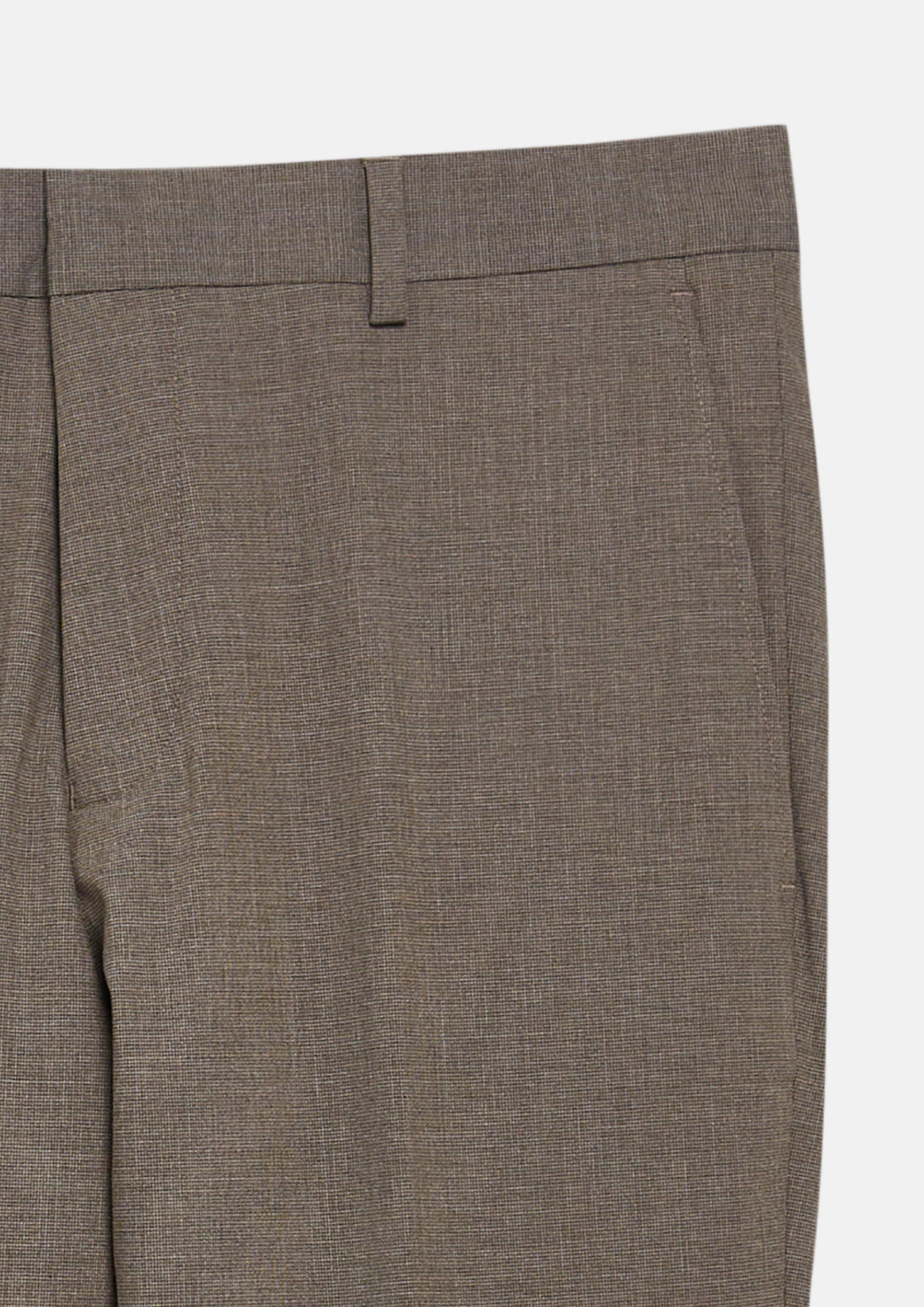 Men s.O ULTIMATE: Slim-fit wool-blend suit pants in brown by s.Oliver BLACK LABEL