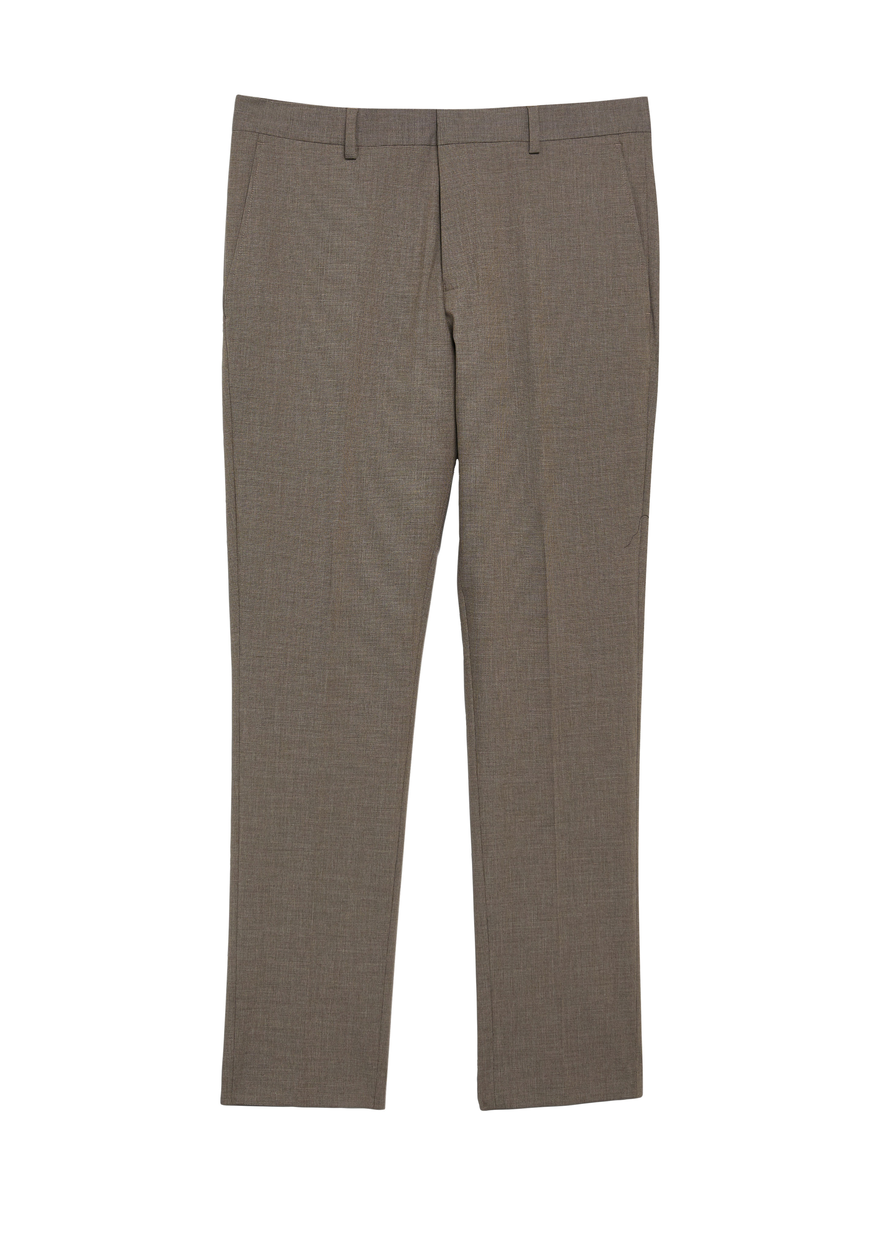 s.O ULTIMATE: Anzughose aus Wollmischung im Slim Fit