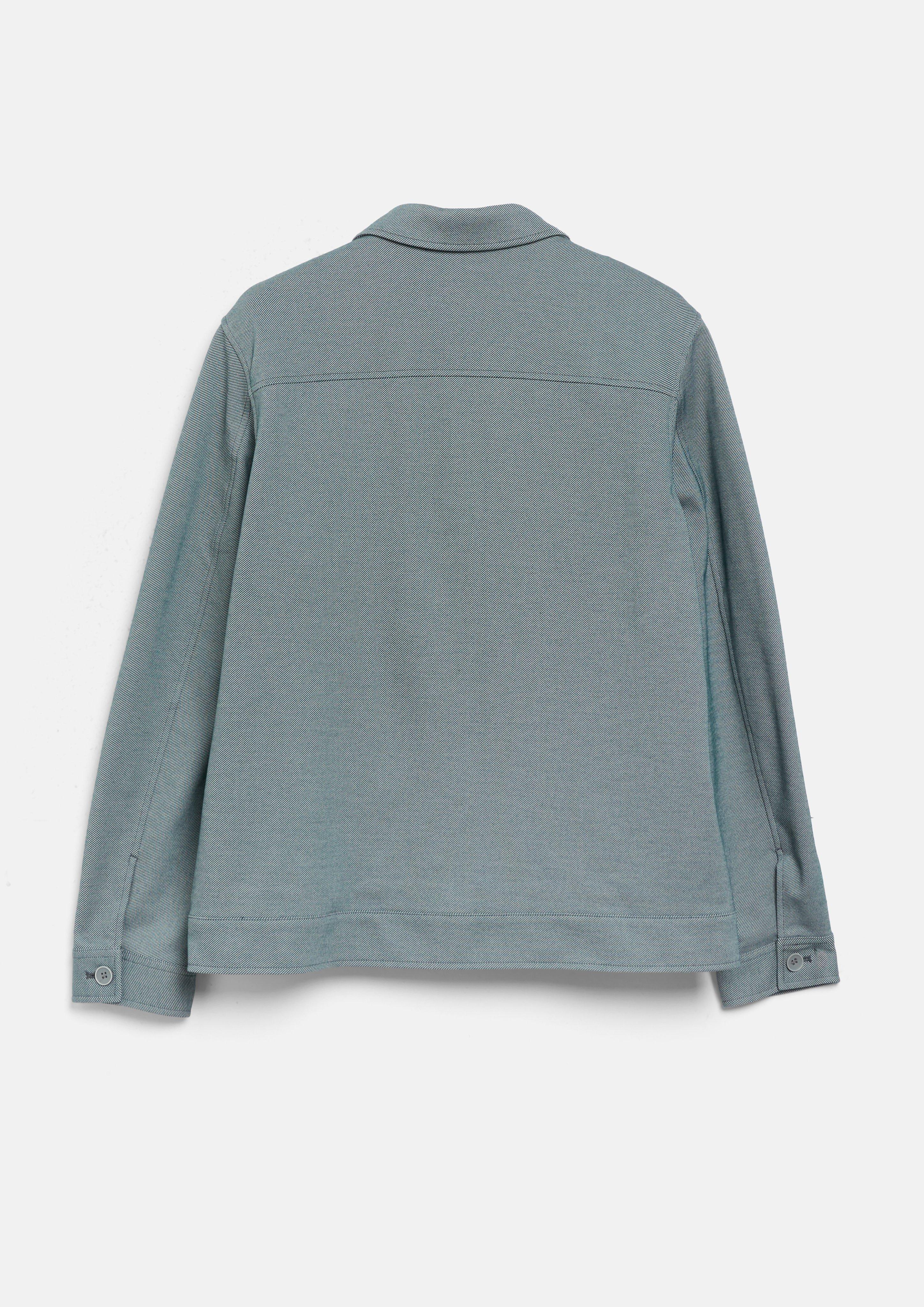 Heren Elastisch overshirt met twill-structuur in grijs van s.Oliver BLACK LABEL