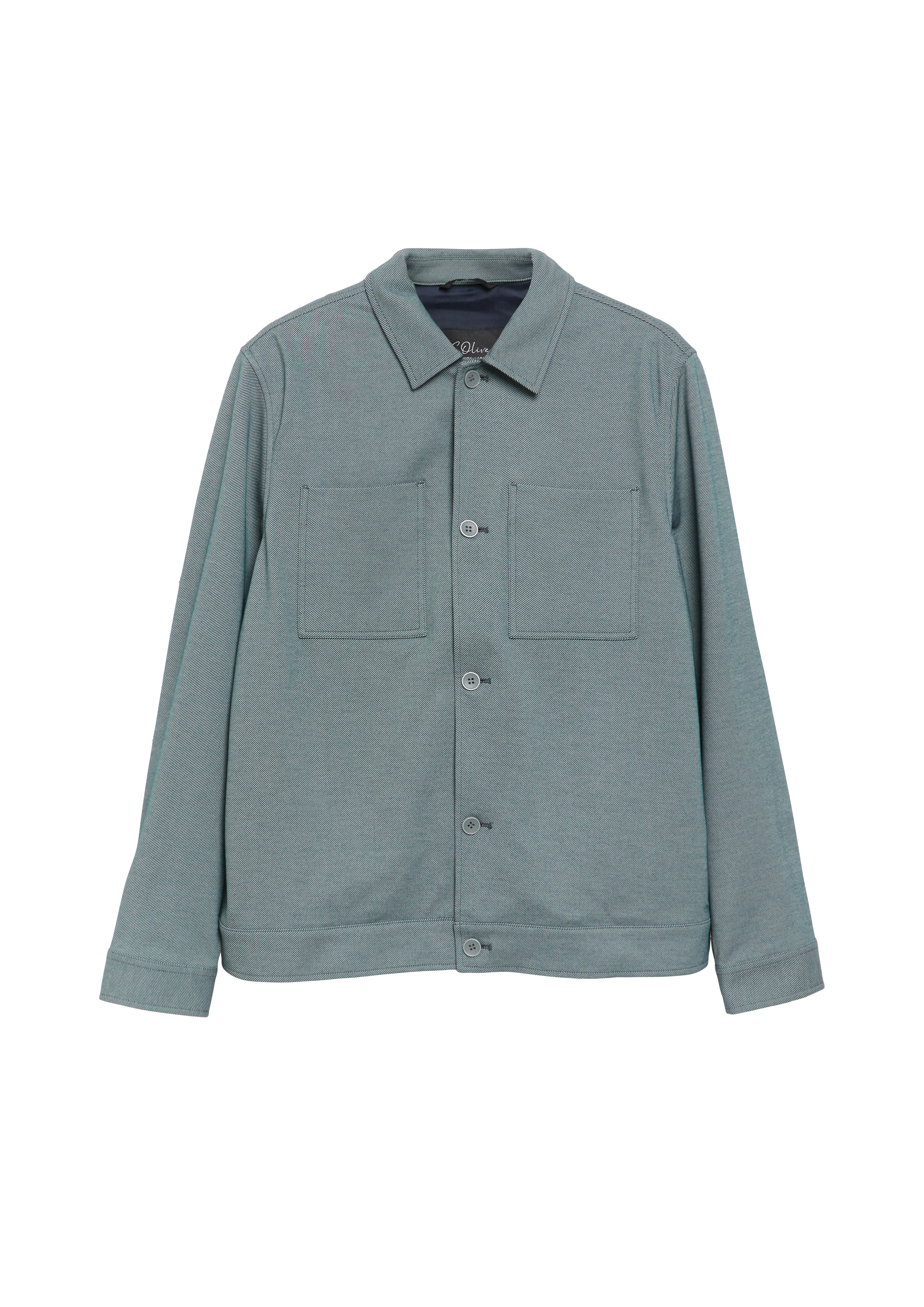 Elastisch overshirt met twill-structuur