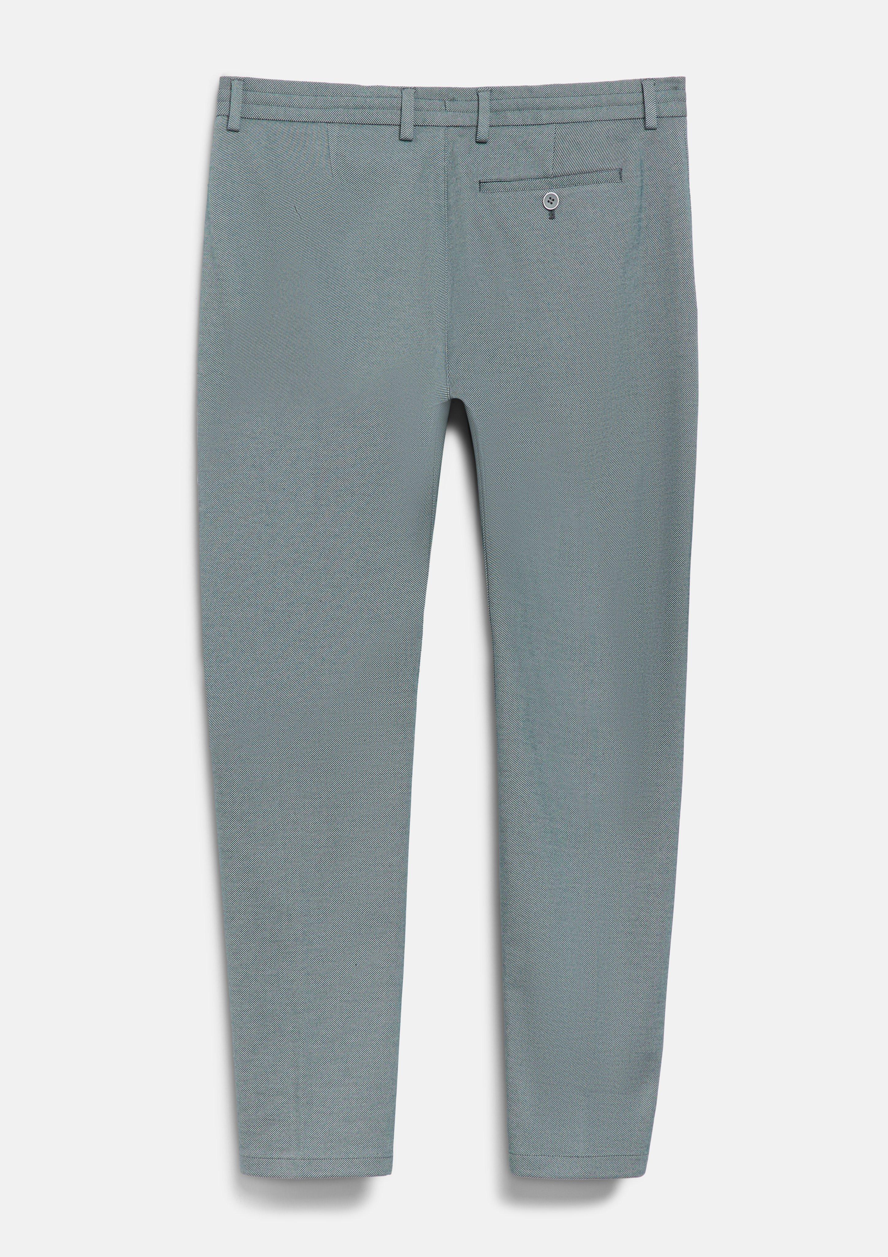 Herren Elastische Hose mit Twill-Struktur und Tunnelzug in blau von s.Oliver BLACK LABEL