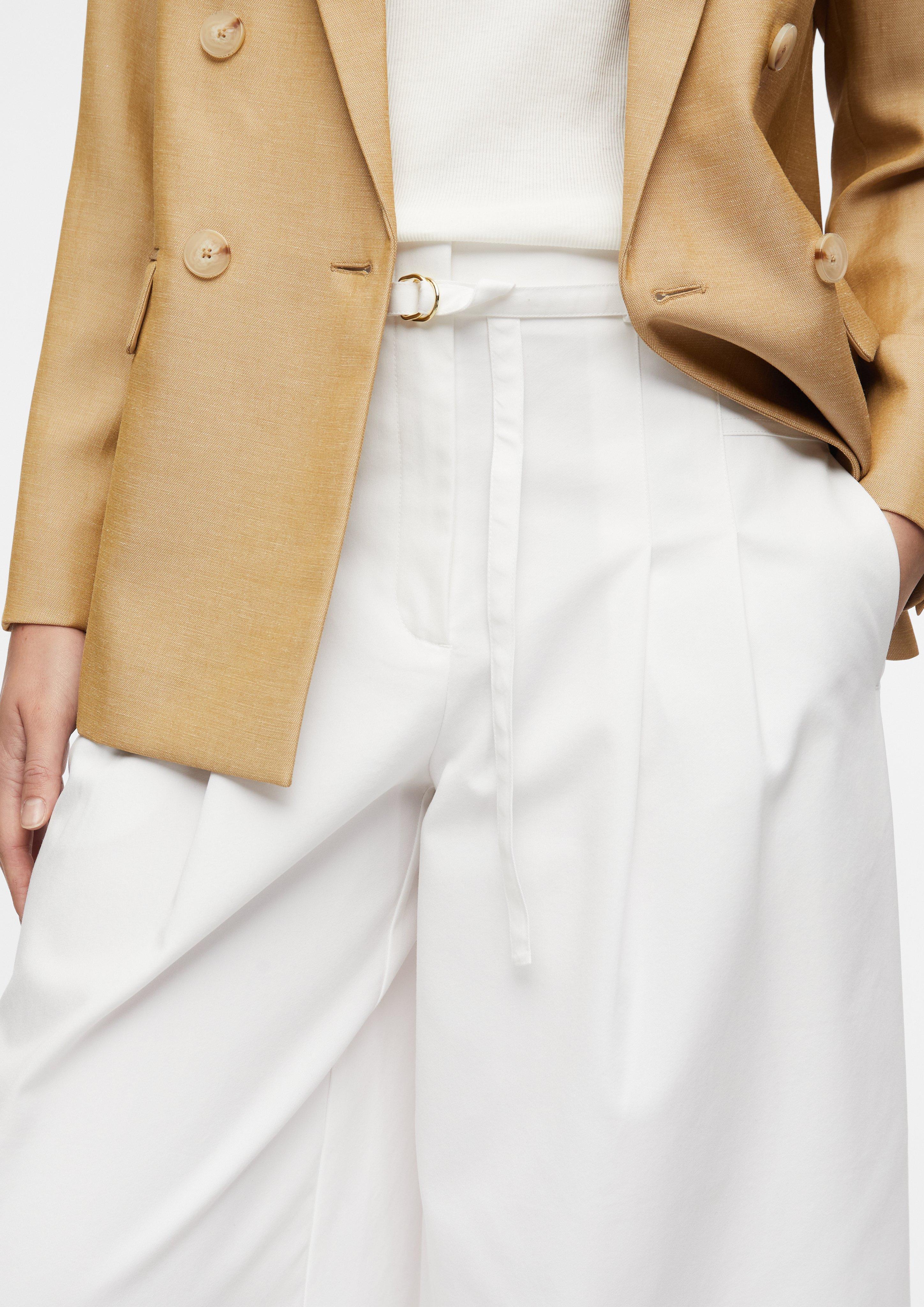 Hose in weiß von COMMA