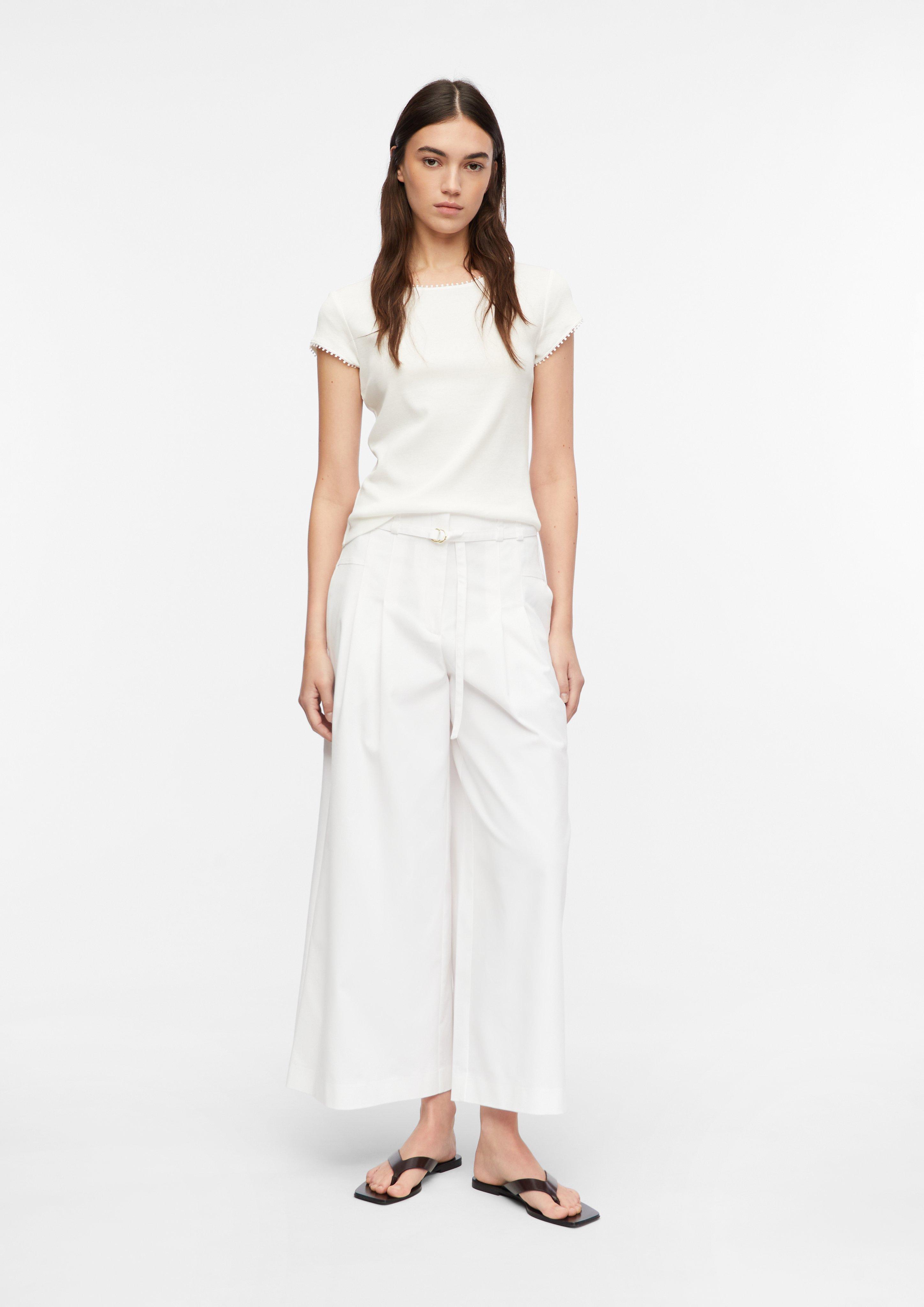Hose in weiß von COMMA
