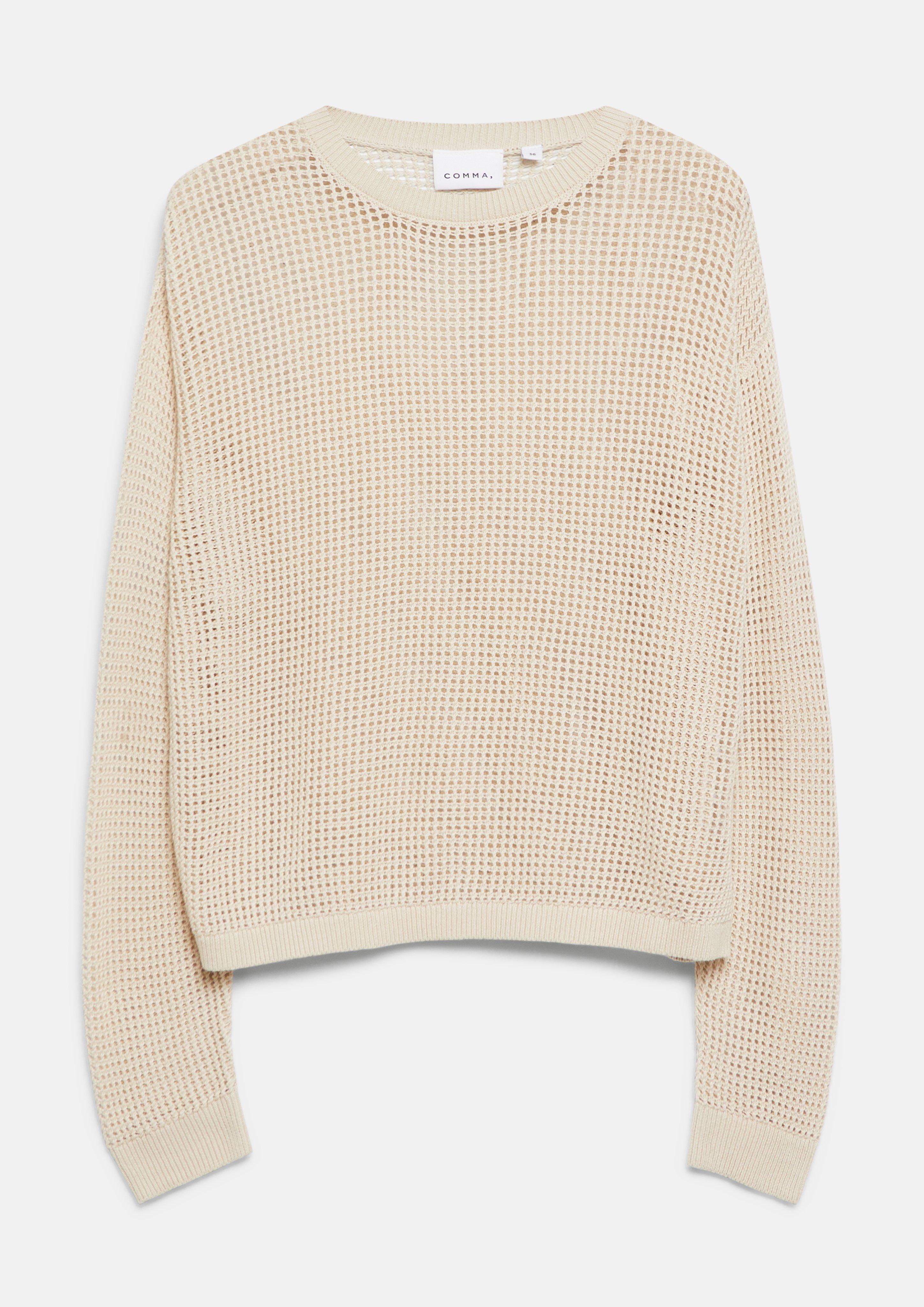 Pullover aus Ajourstrick in  von COMMA