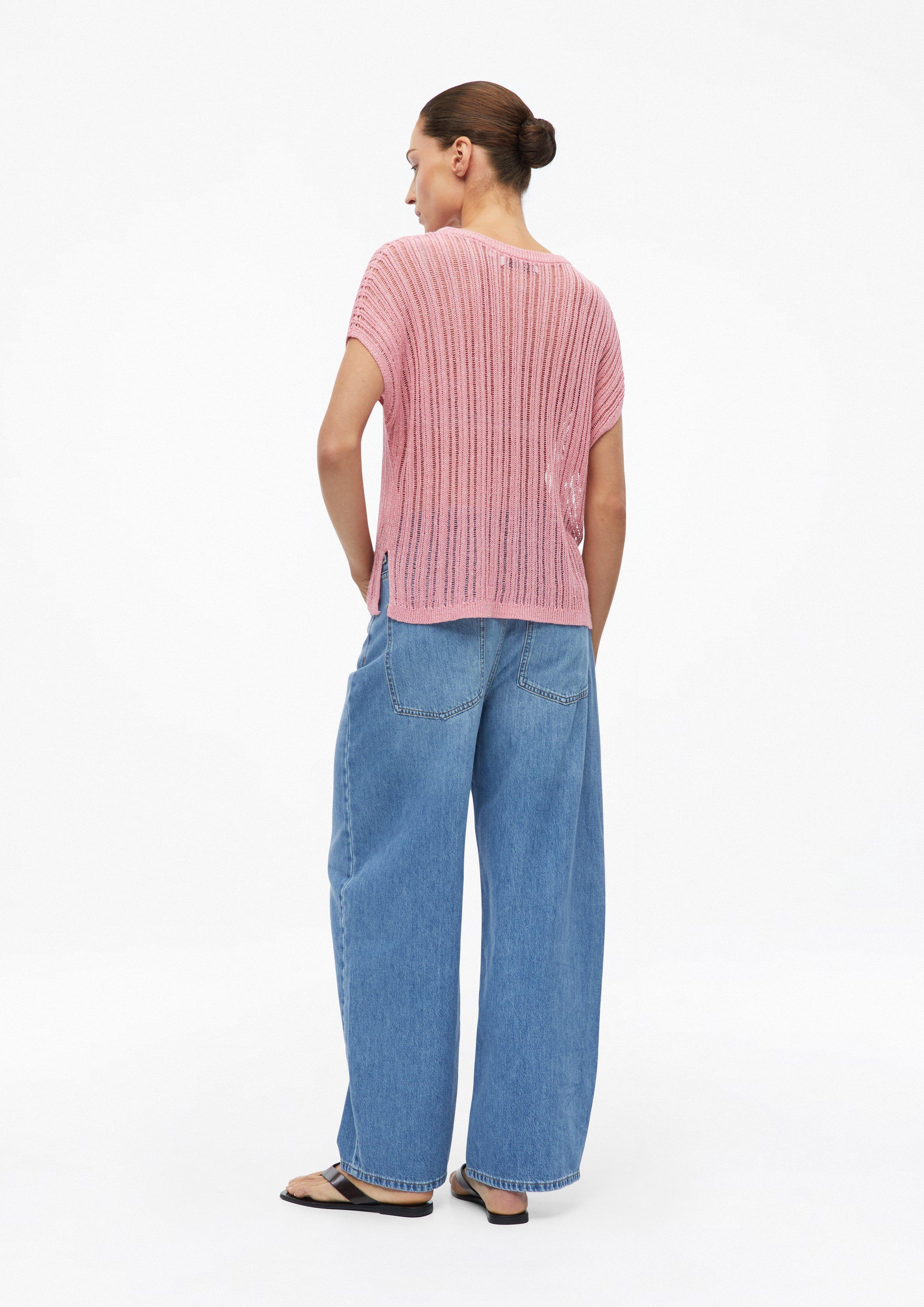 Poncho aus Viskosemix mit Glitzergarn in pink von COMMA