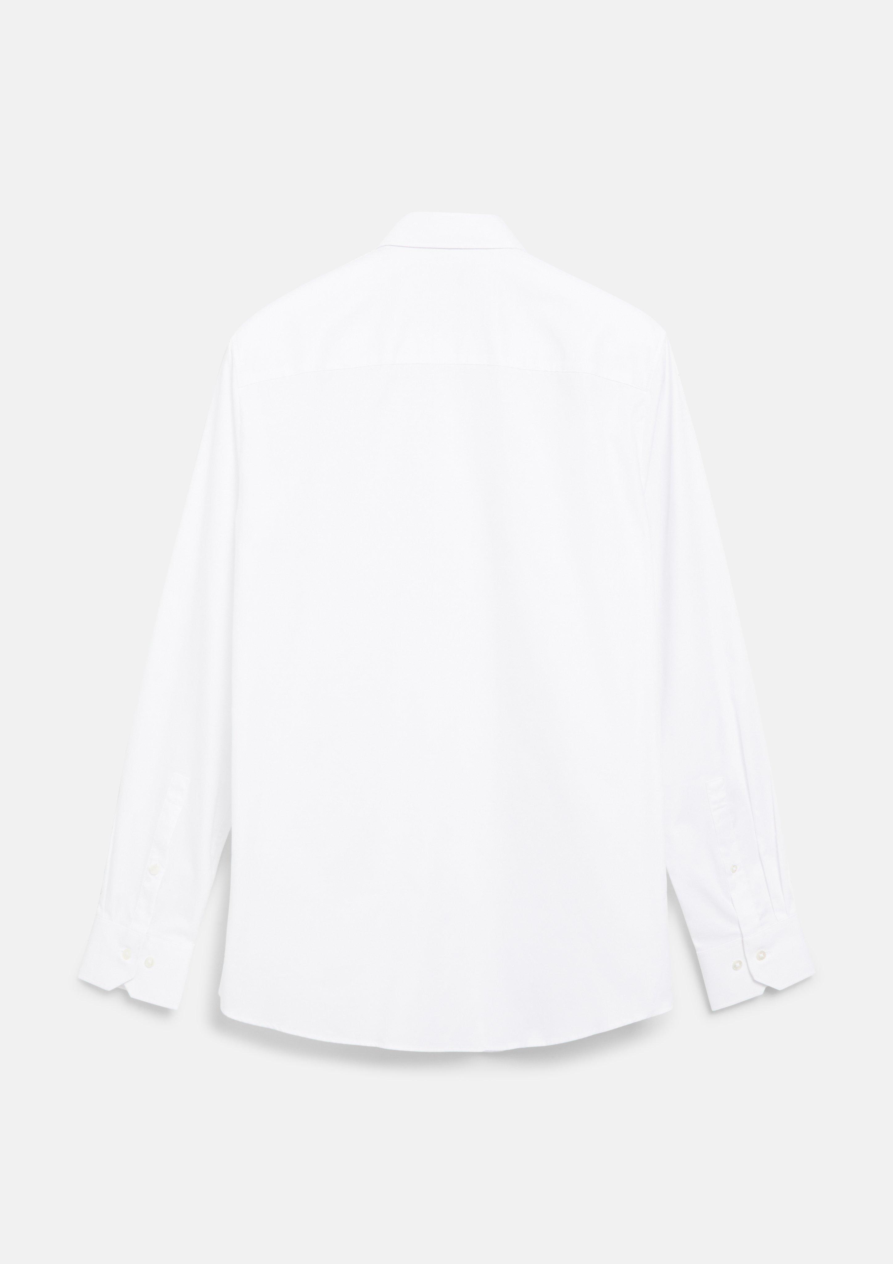 Hommes Coupe ajustée : chemise structurée en Comfort Stretch en blanc de s.Oliver BLACK LABEL