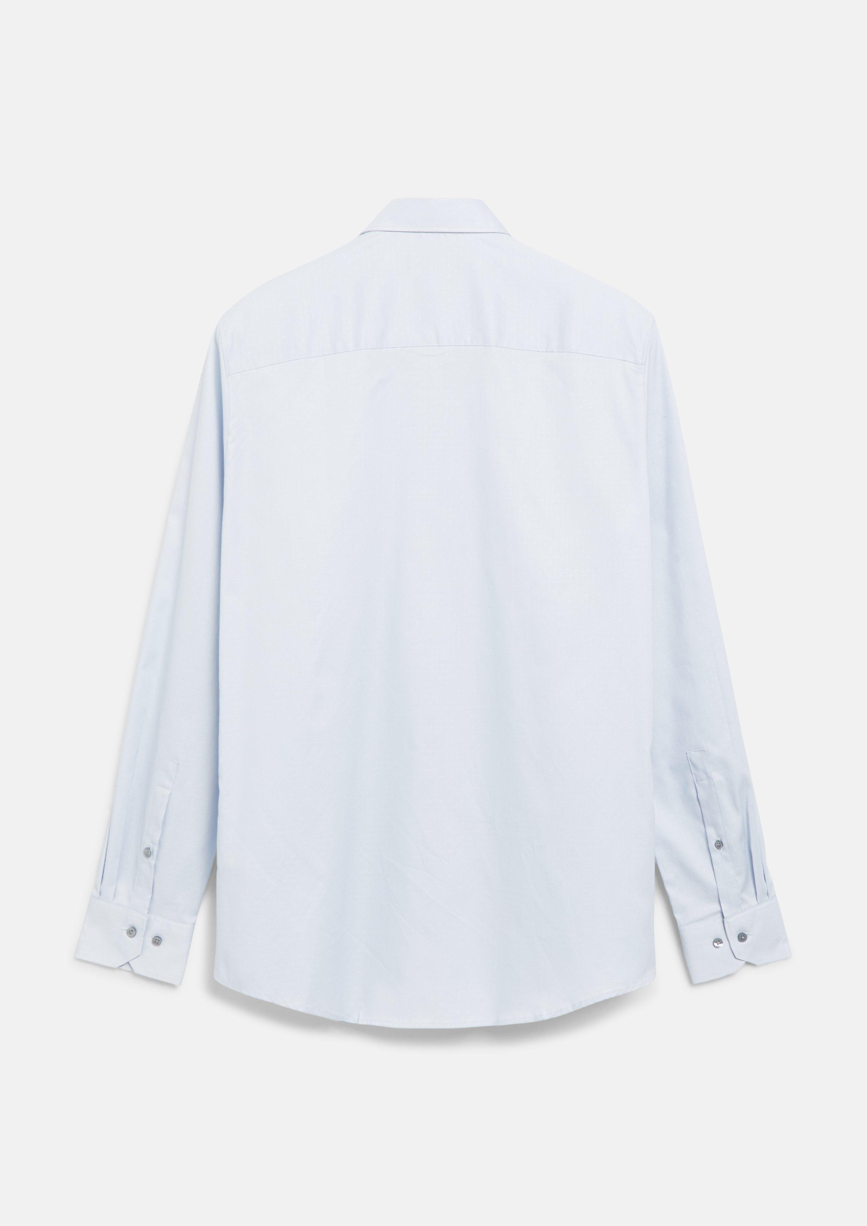 Herren Tailored Fit: Strukturiertes Hemd aus Comfort Stretch in blau von s.Oliver BLACK LABEL